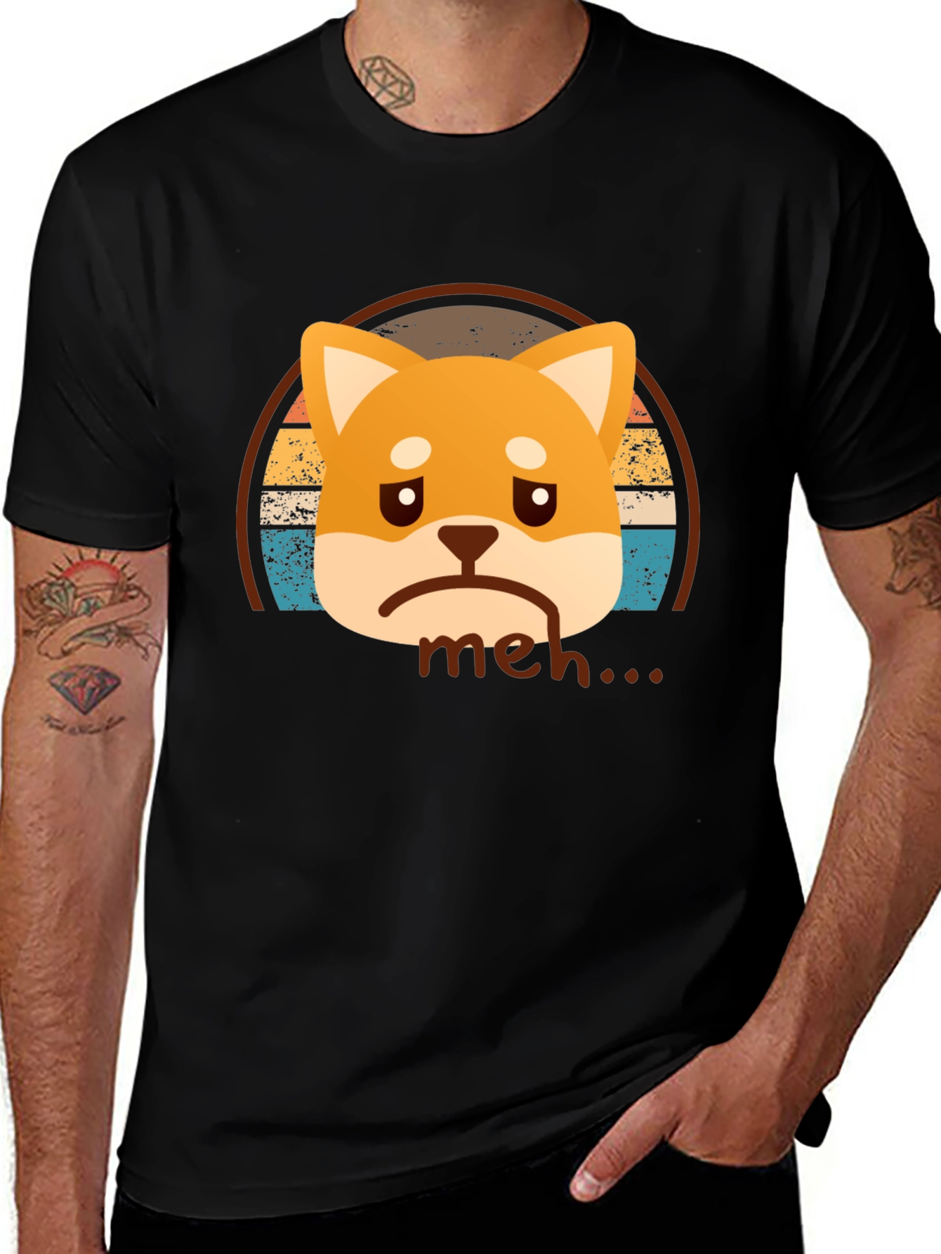 Meh Shiba Inu T-Shirt - Unisex Graphic Tee
