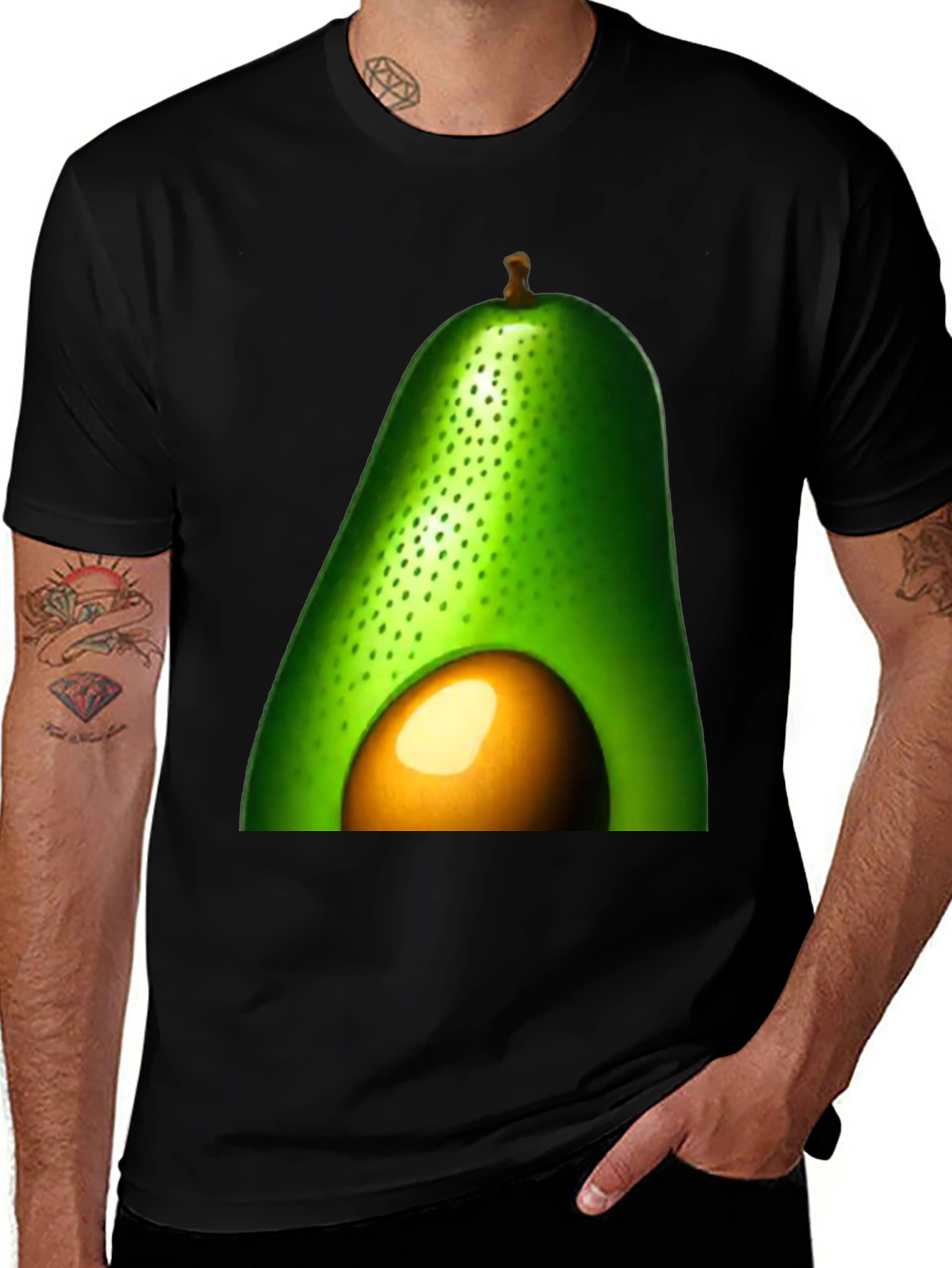 Variant 3 of Avocado Graphic Tee - Unique Fruit Design T-Shirt