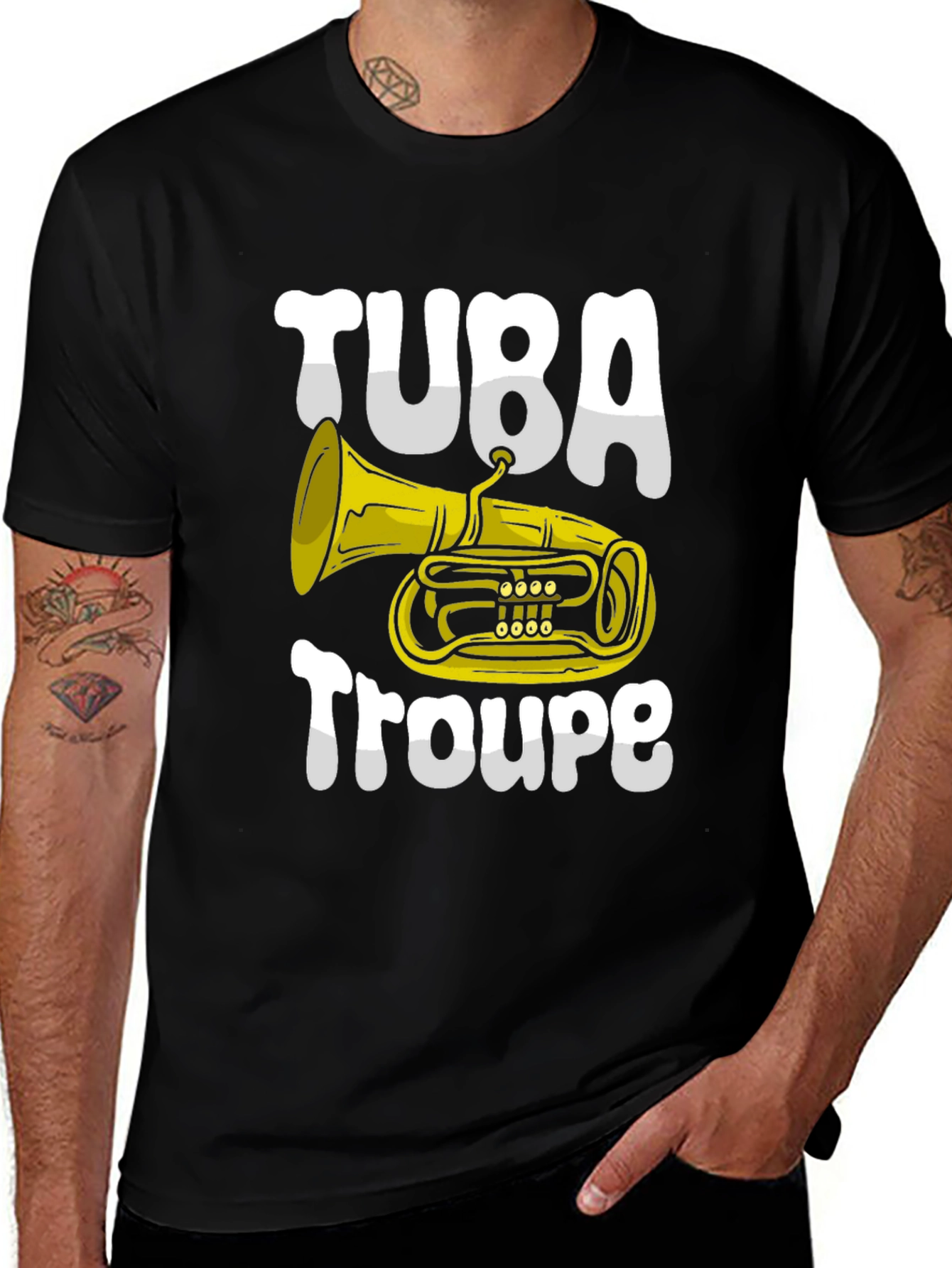 Tuba Troupe Graphic T-Shirt - Music Lover Tee