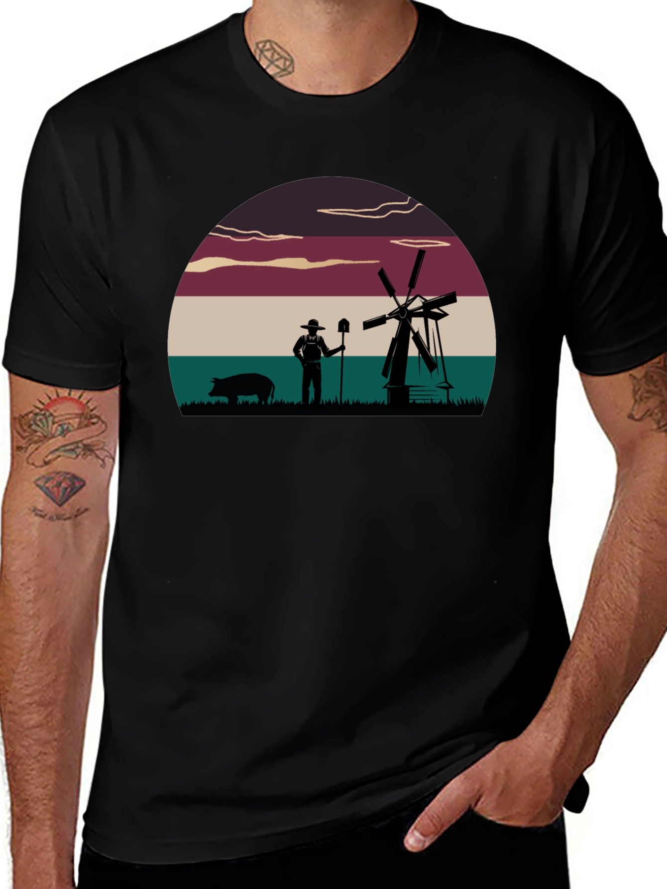 Variant 22 of Vintage Farm Silhouette T-Shirt