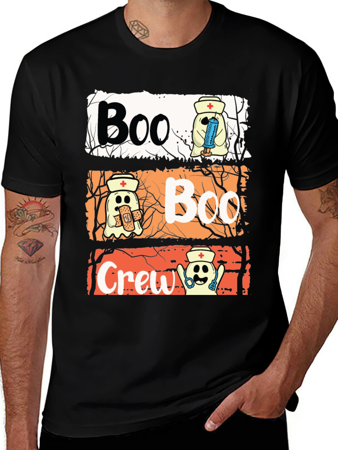Boo Crew Nurse Halloween T-Shirt