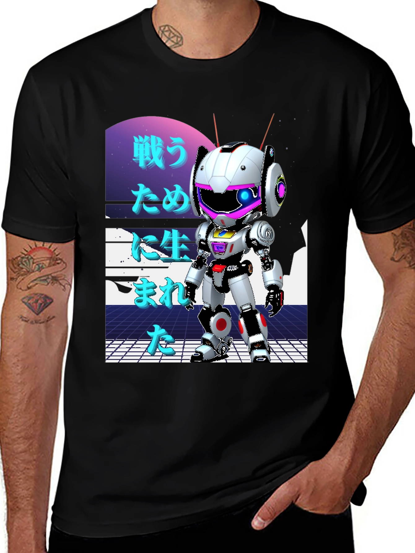 Variant 22 of Retro Robot T-Shirt