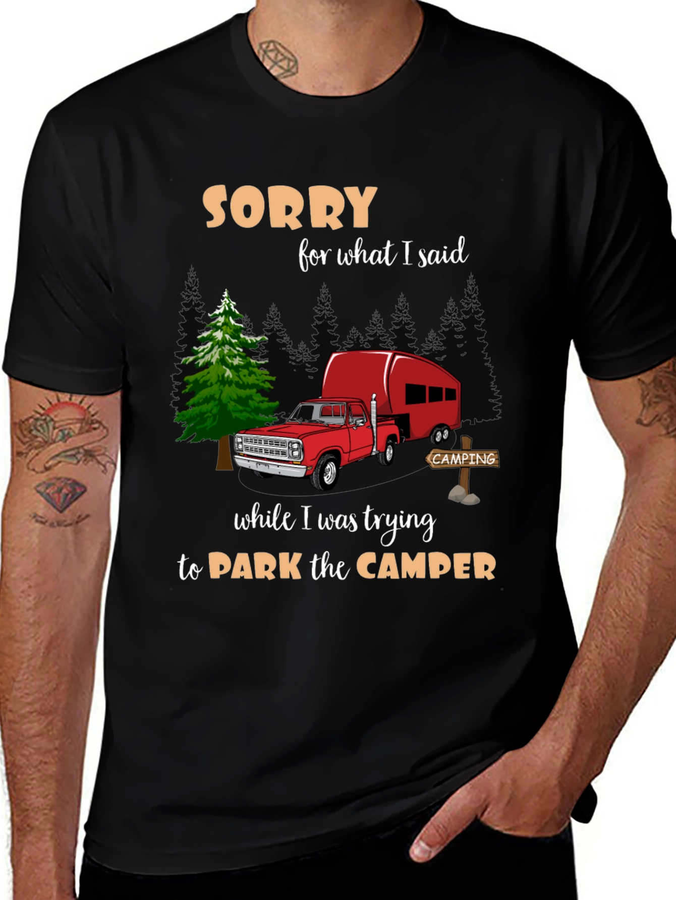 Variant 19 of Sorry Camping T-Shirt