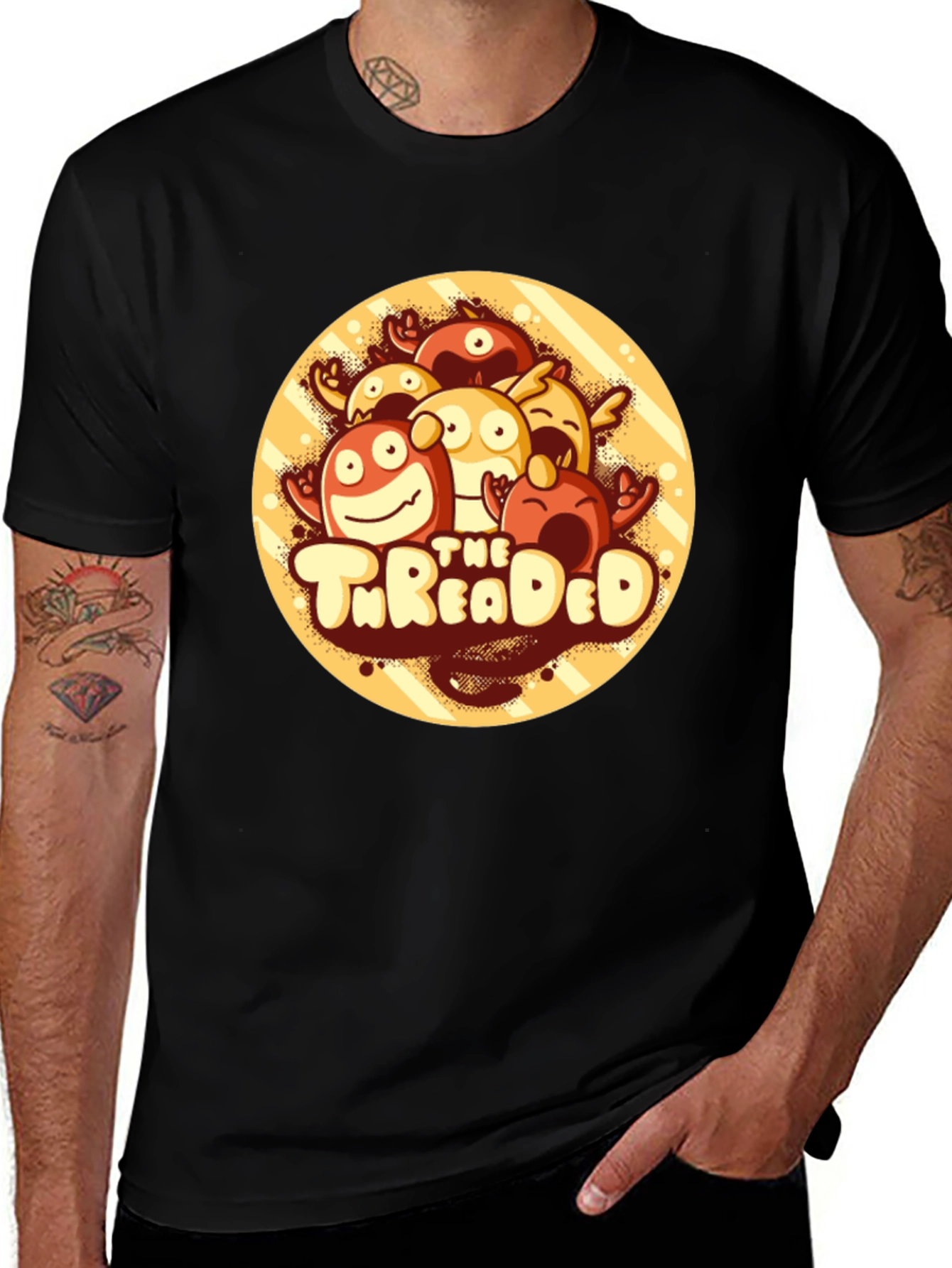 Variant 29 of The Threaded T-Shirt - Cartoon Blob Crew Neck