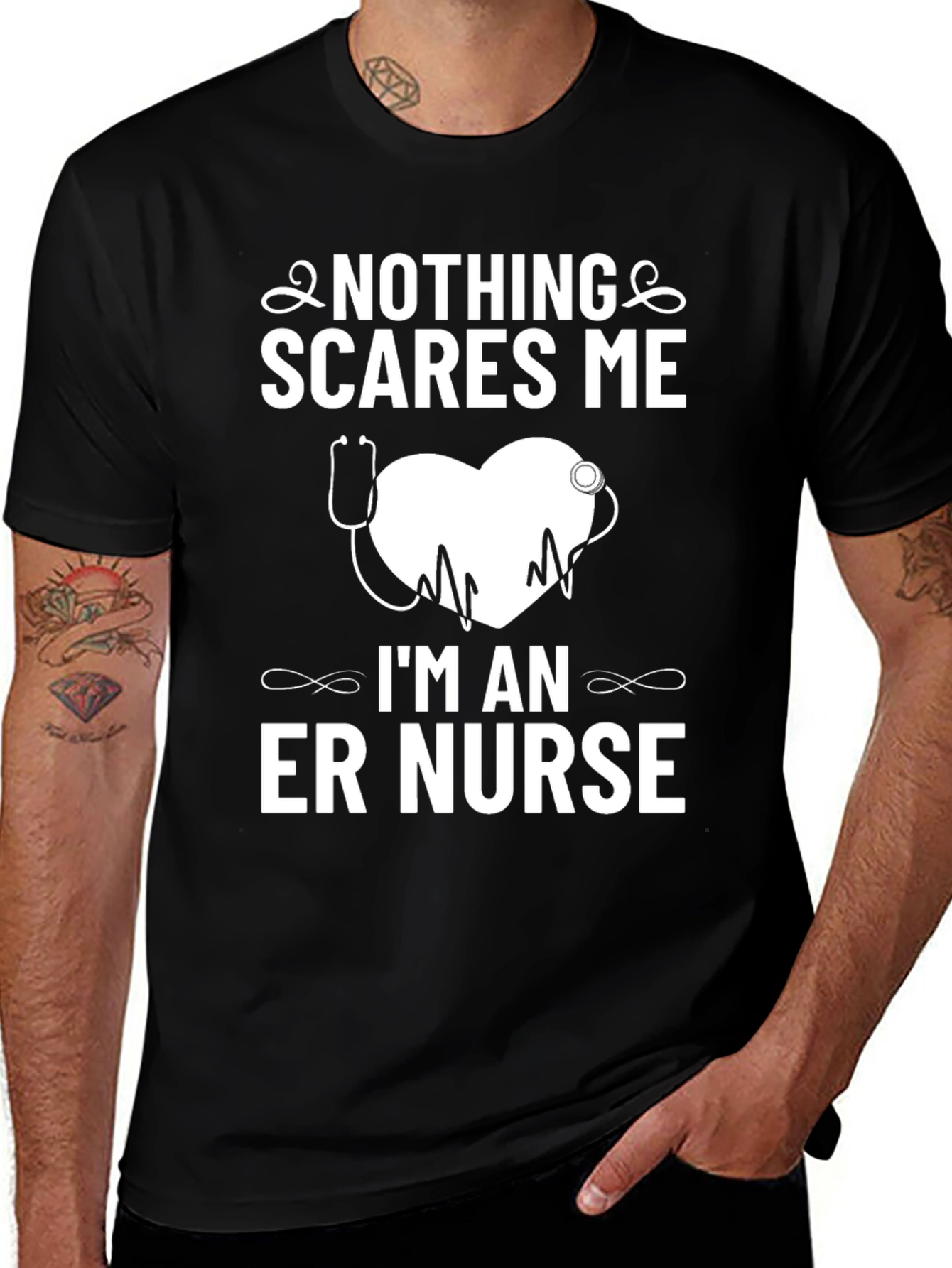 Nothing Scares Me ER Nurse T-Shirt