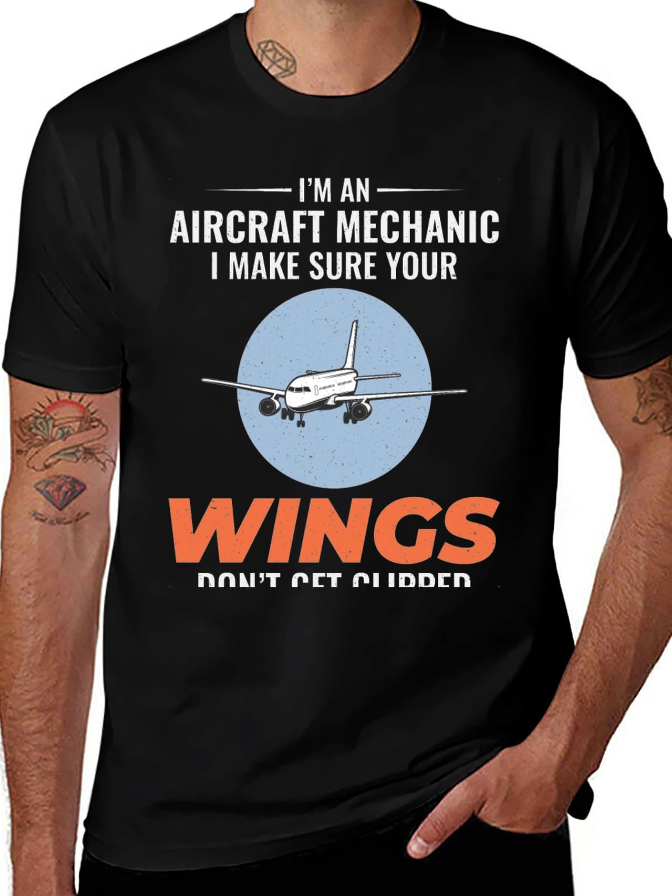 Aircraft Mechanic T-Shirt - Wings