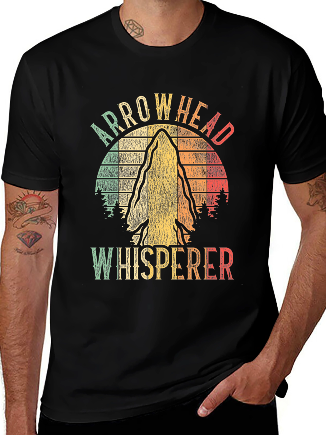 Variant 15 of Arrowhead Whisperer Tee - Vintage Style Graphic T-Shirt