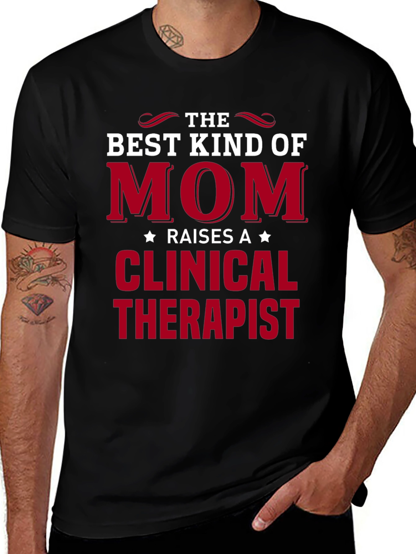 Variant 11 of Best Kind of Mom Clinical Therapist T-Shirt