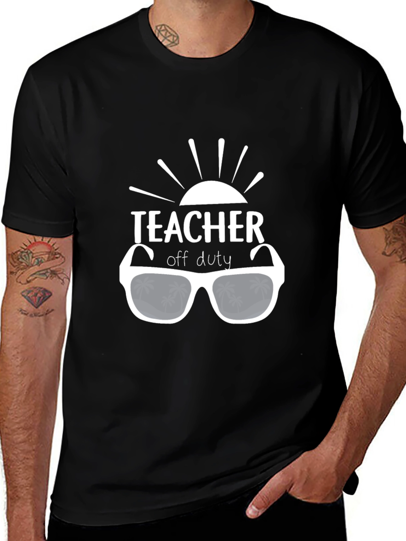 Variant 12 of Teacher Off Duty Graphic T-Shirt