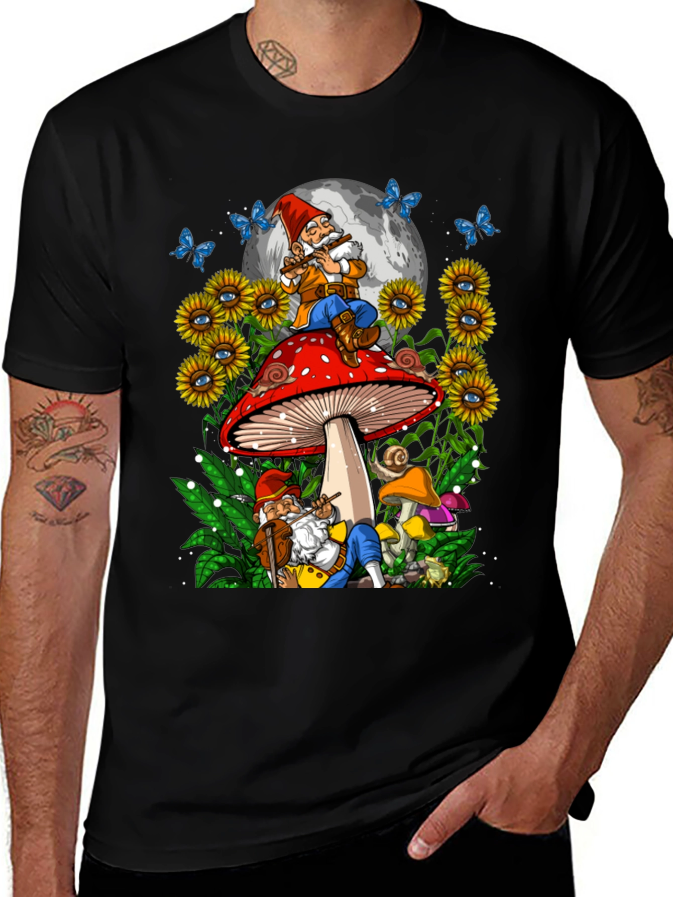 Variant 22 of Whimsical Gnome Mushroom T-Shirt