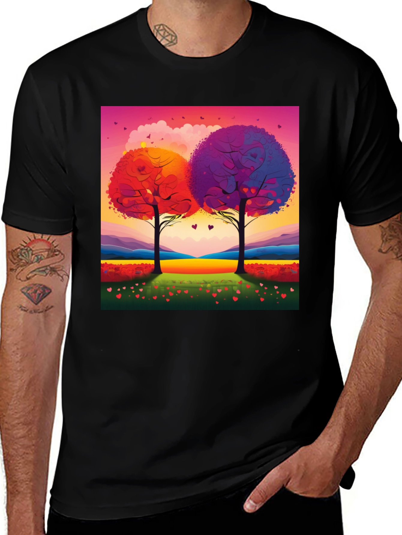 Variant 23 of Love Trees Graphic Tee