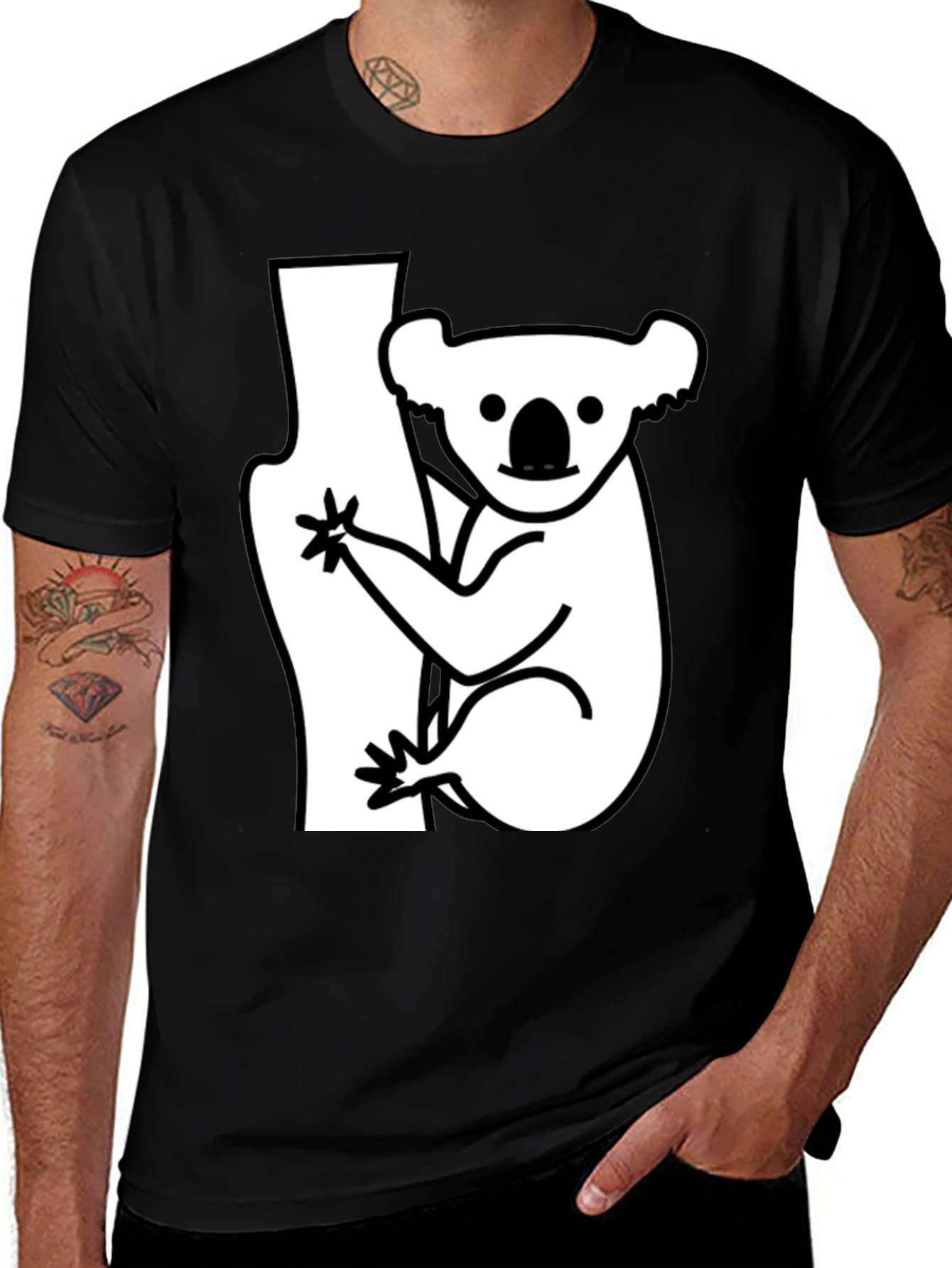 Variant 14 of Koala Graphic Tee - Casual Comfort