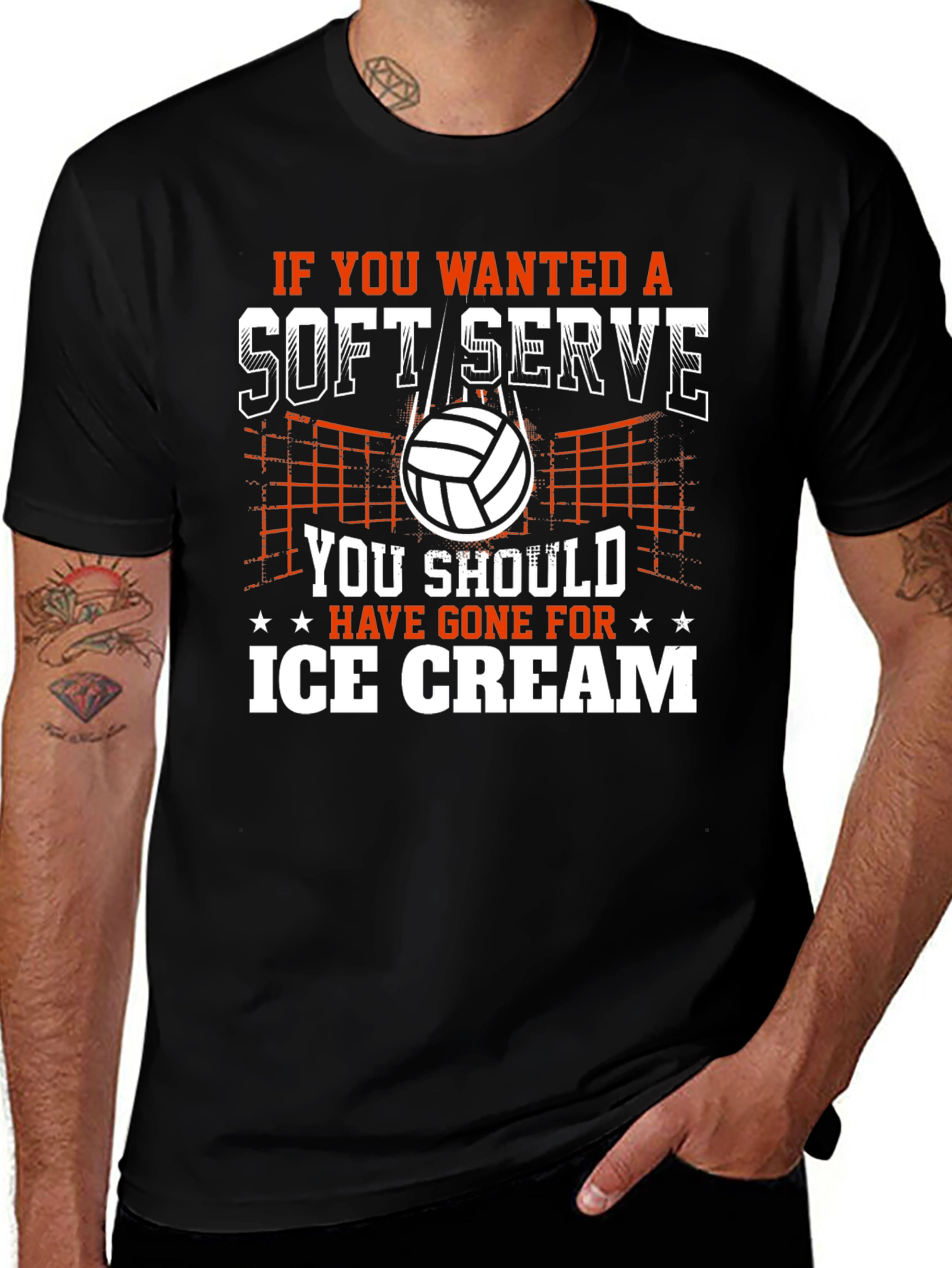 Variant 5 of Soft Serve Volleyball Graphic T-Shirt
