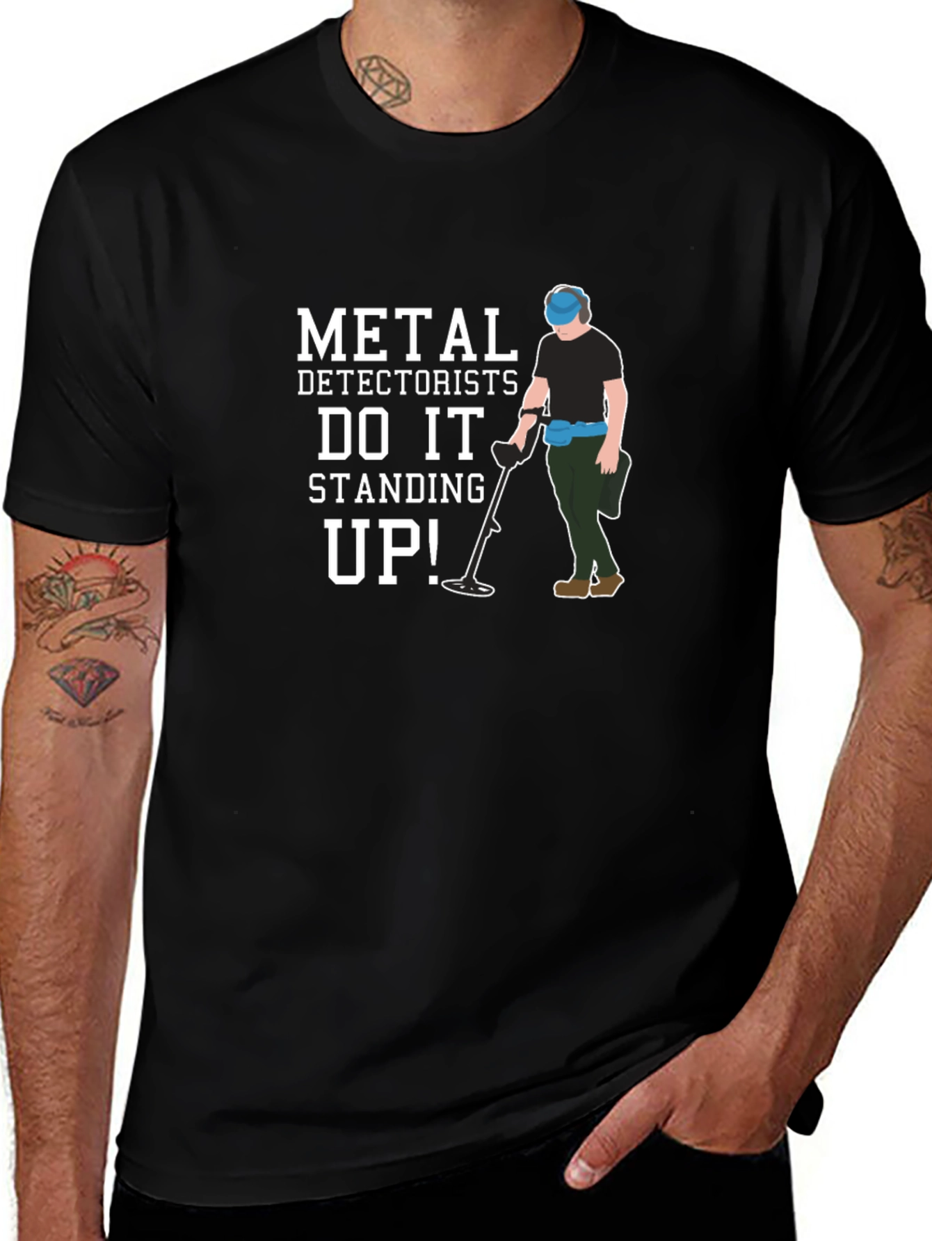 Metal Detectorist Standing Up T-Shirt