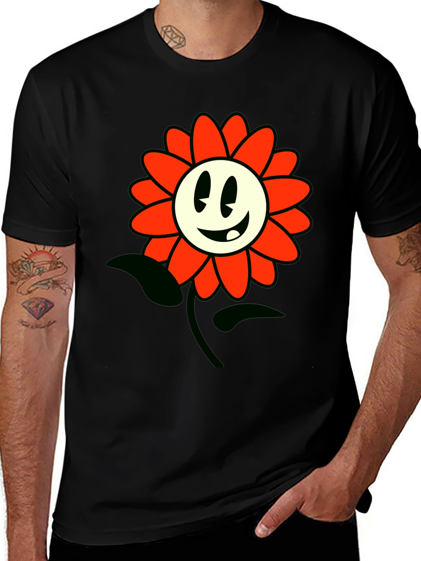Variant 29 of Retro Flower Power Graphic Tee