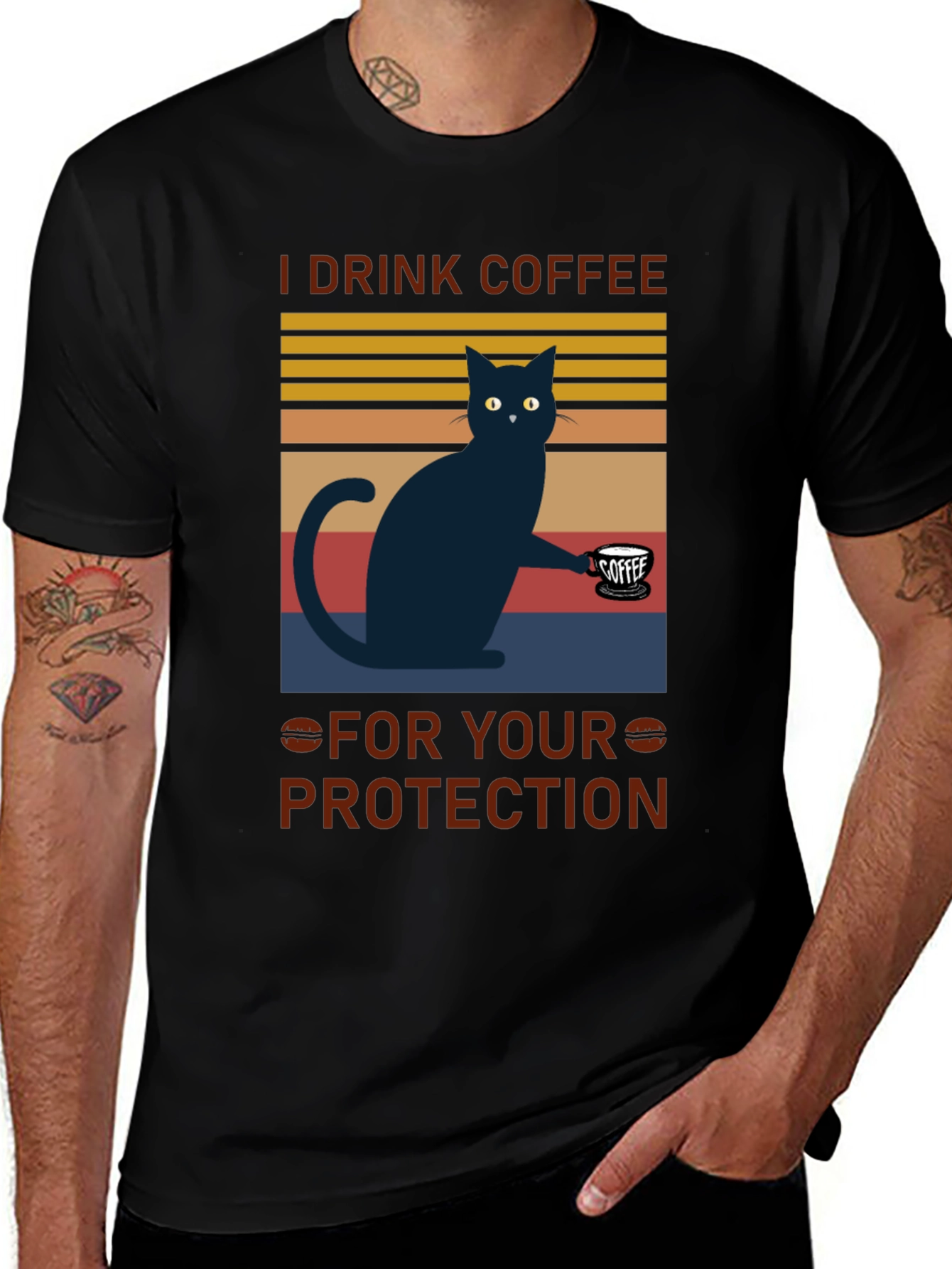 Variant 4 of I Drink Coffee for Your Protection T-Shirt