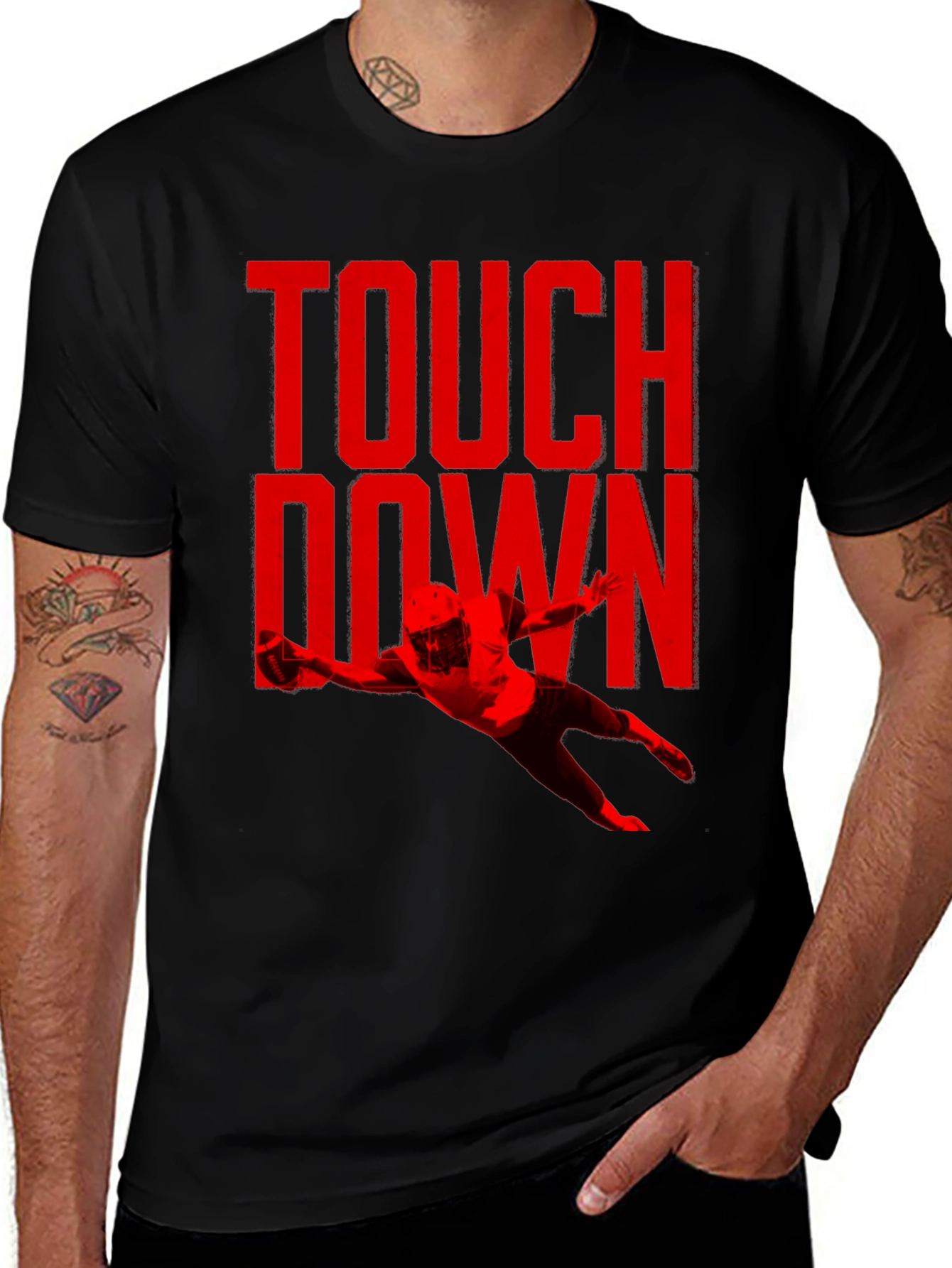 Variant 14 of Touchdown Graphic Tee - Football Fan Shirt