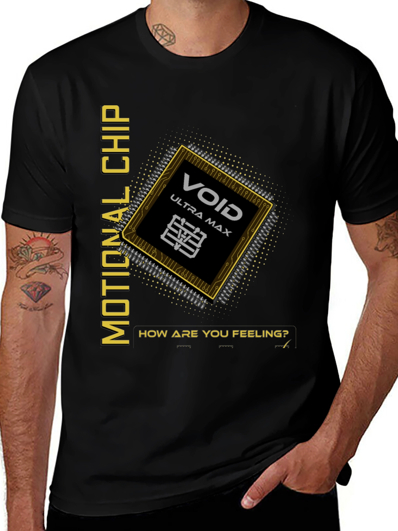 Variant 14 of Emotional Chip Graphic T-Shirt - Void Ultra Max