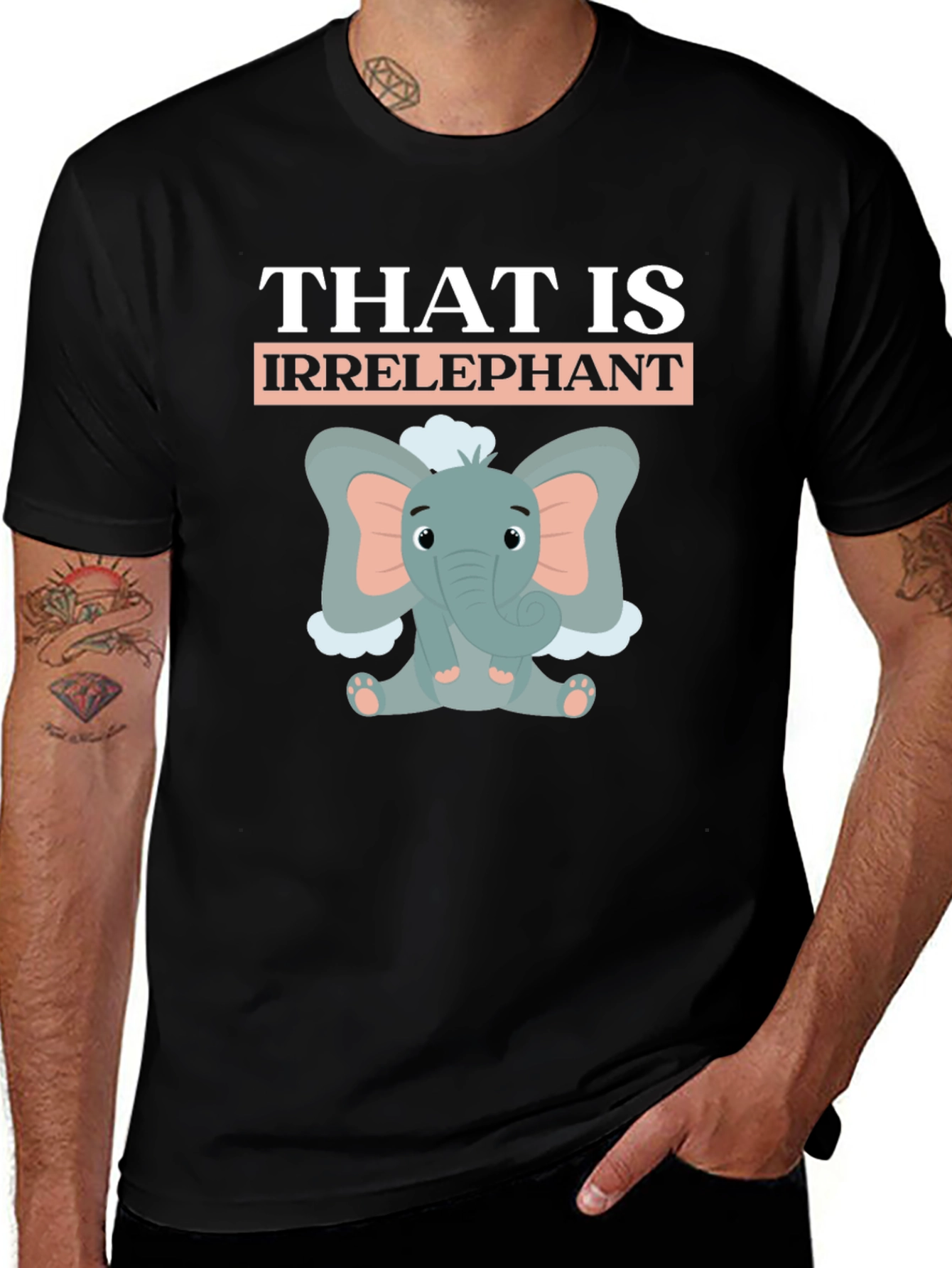 Variant 11 of Irrelephant T-Shirt: Funny Elephant Design