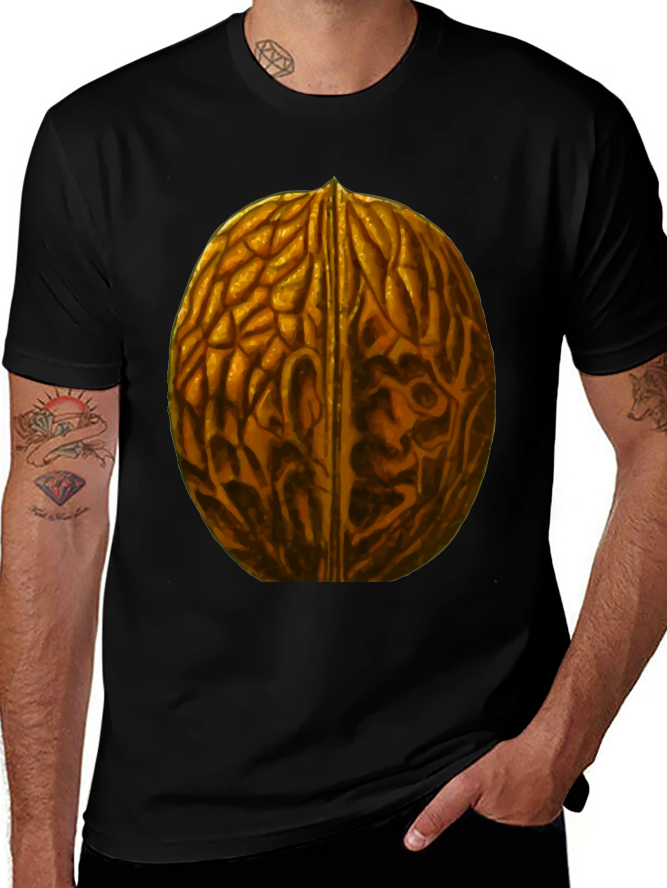 Variant 18 of Walnut Brain T-Shirt