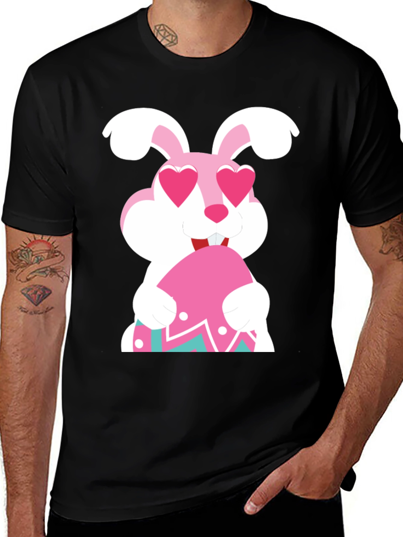 Variant 7 of Easter Bunny Heart Eyes T-Shirt