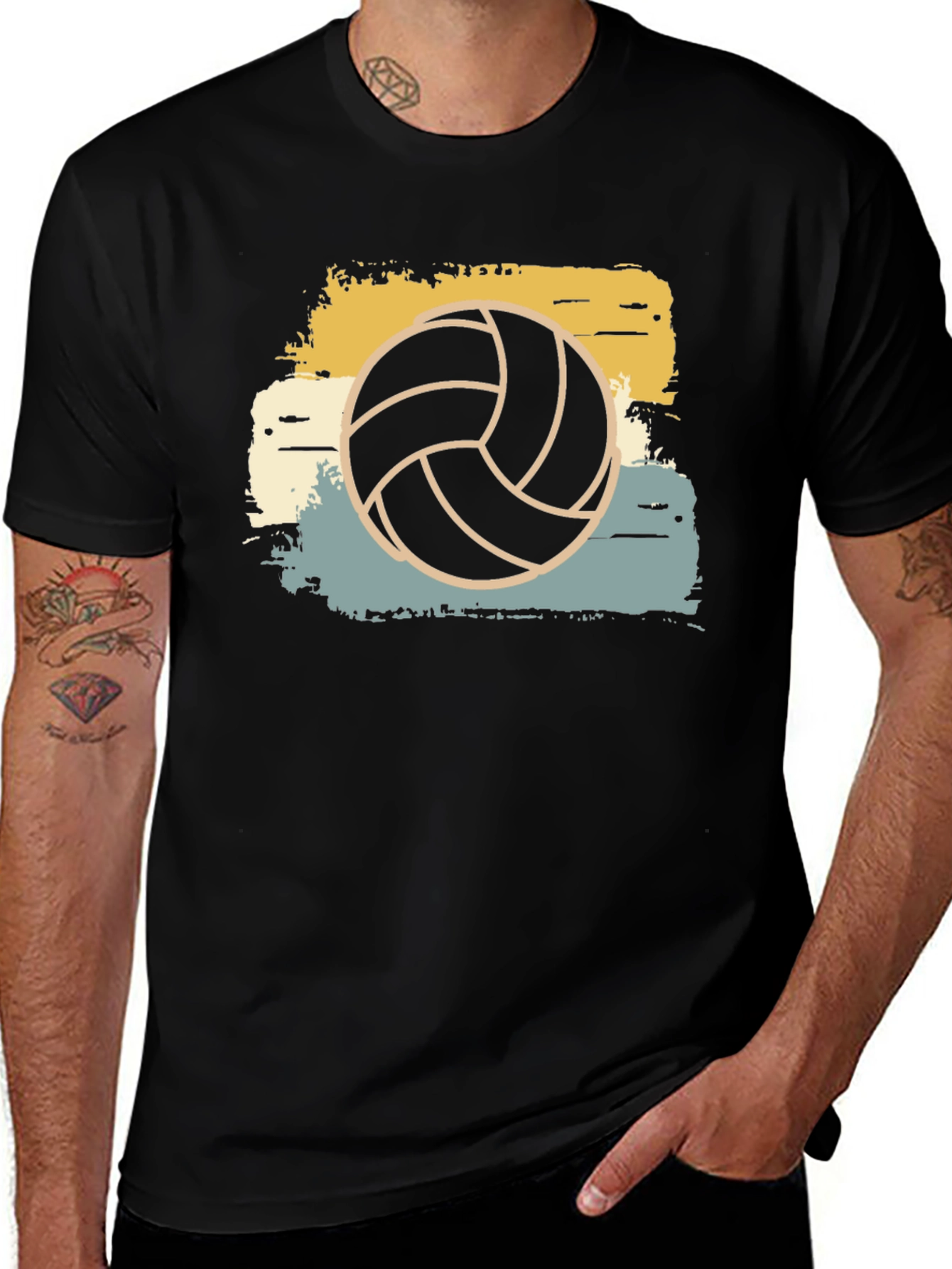 Variant 21 of Volleyball Graphic Tee - Retro Style