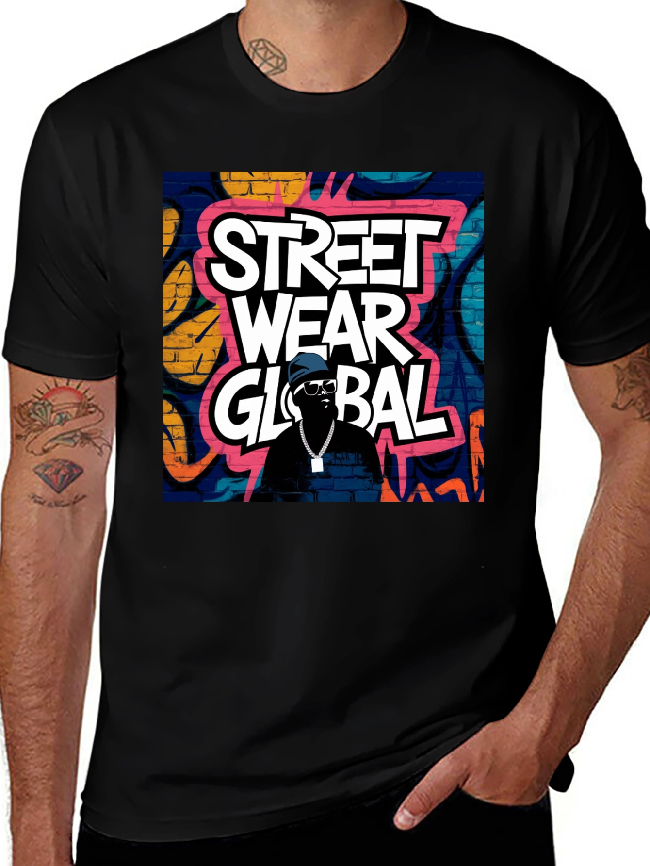 Variant 3 of Streetwear Global Graphic Tee
