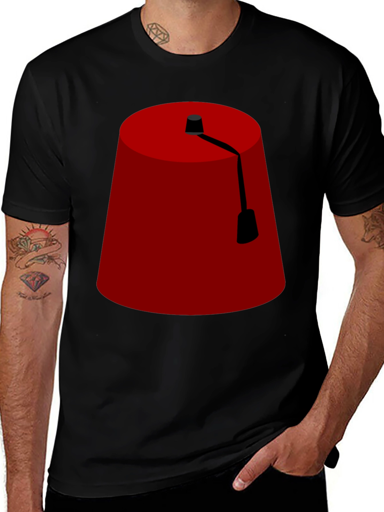 Variant 8 of Fun Fez T-Shirt - Novelty Hat Graphic Tee