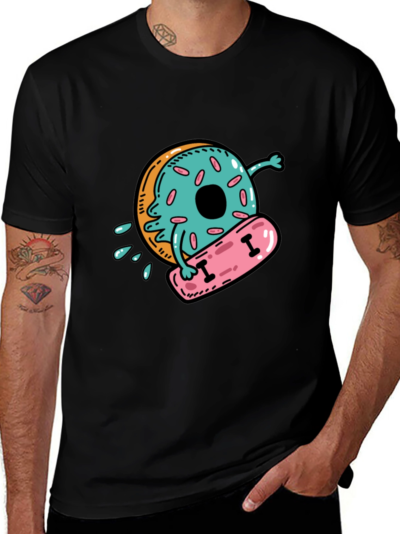 Variant 16 of Donut Skateboarder Graphic Tee