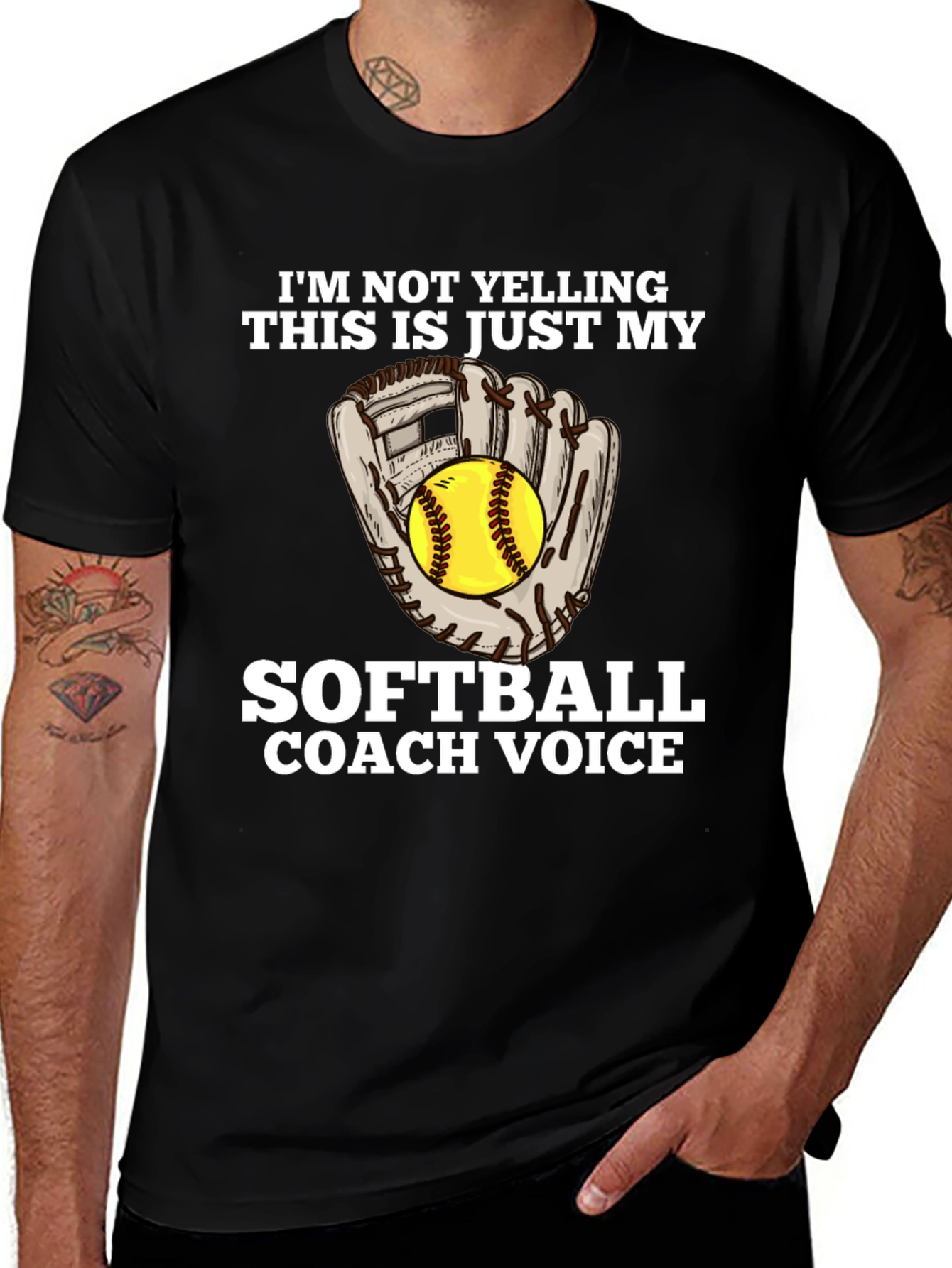 Variant 3 of Softball Coach Voice T-Shirt