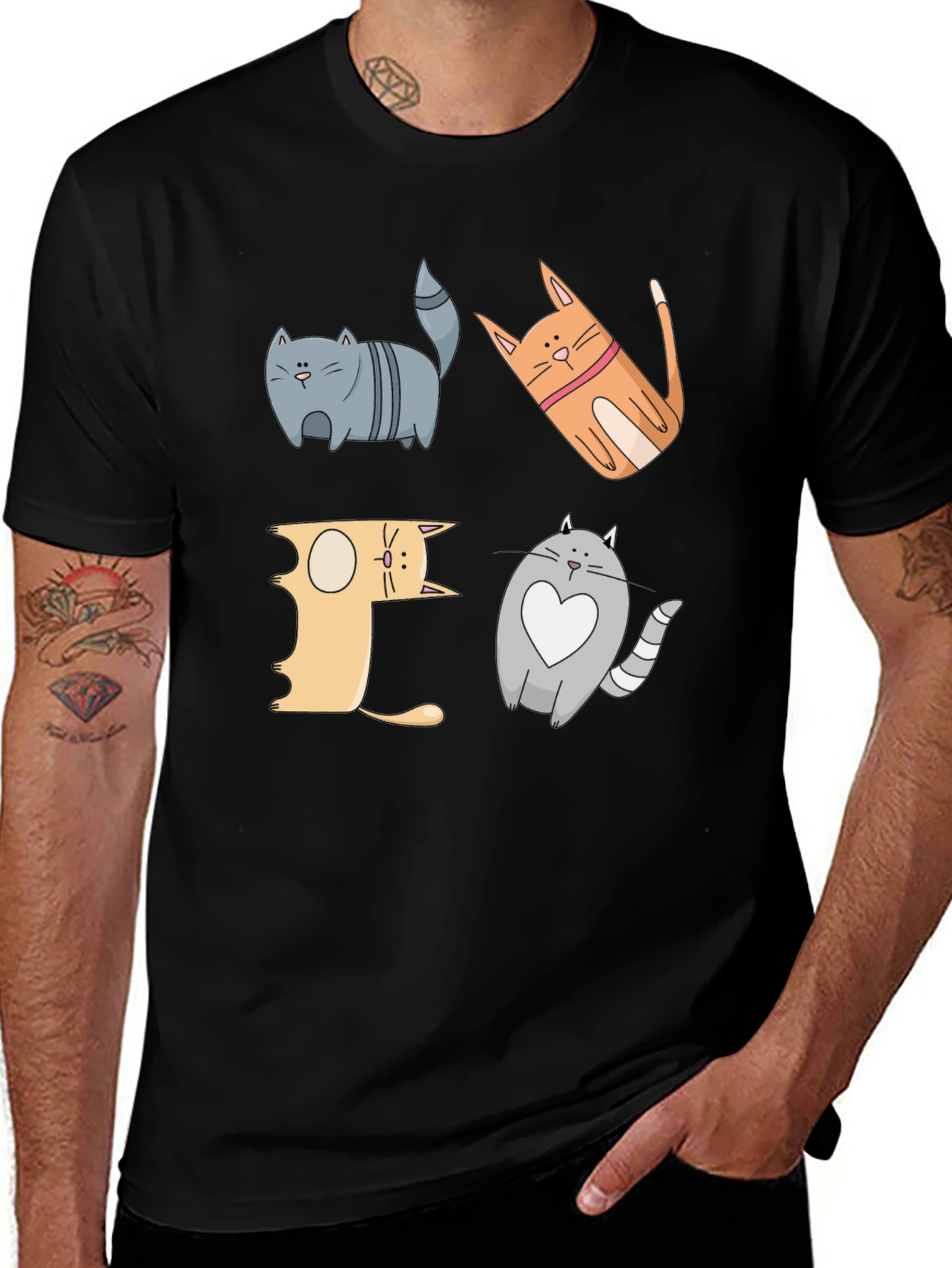 Variant 22 of Cat Lover Graphic Tee - Funny Kitten Design