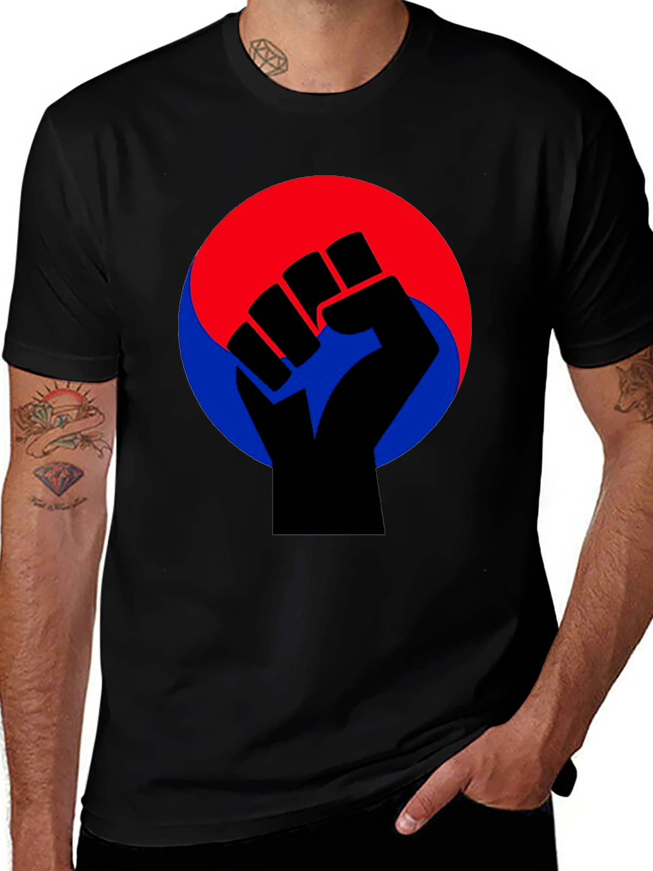 Black Power Fist Graphic Tee