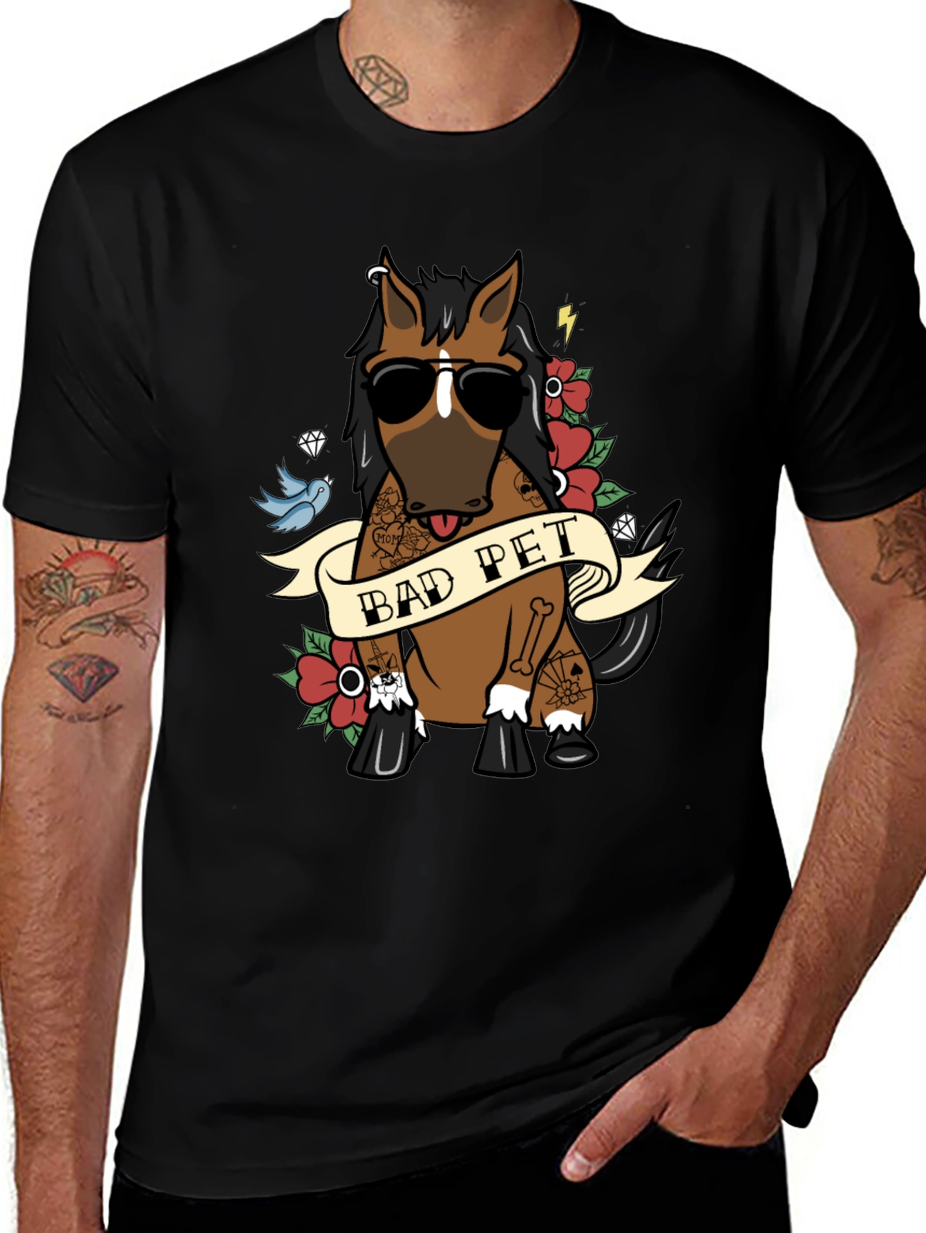Variant 19 of Bad Pet Horse T-Shirt