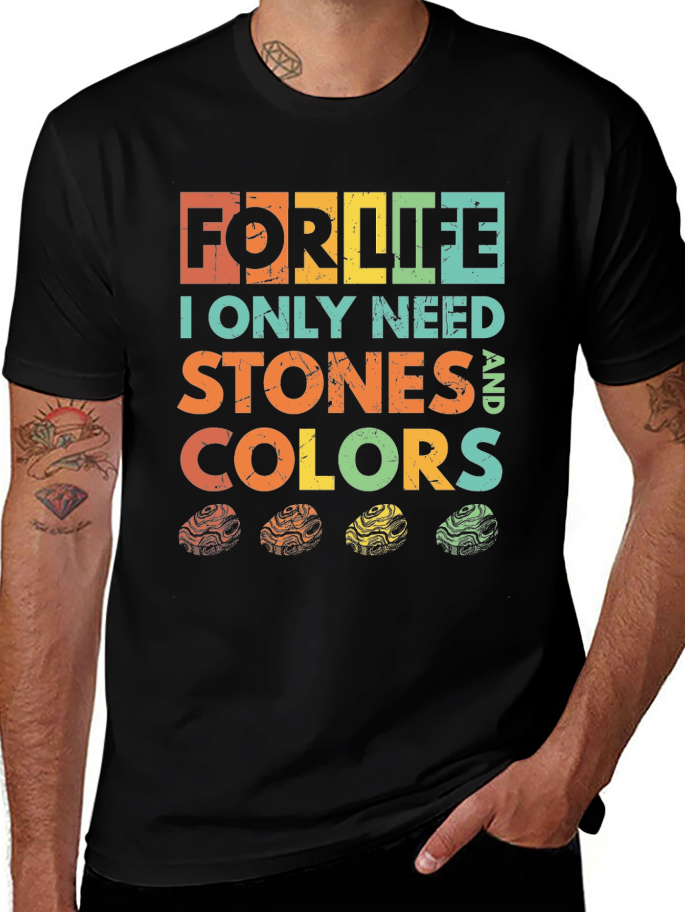 Variant 17 of Stones & Colors Graphic T-Shirt