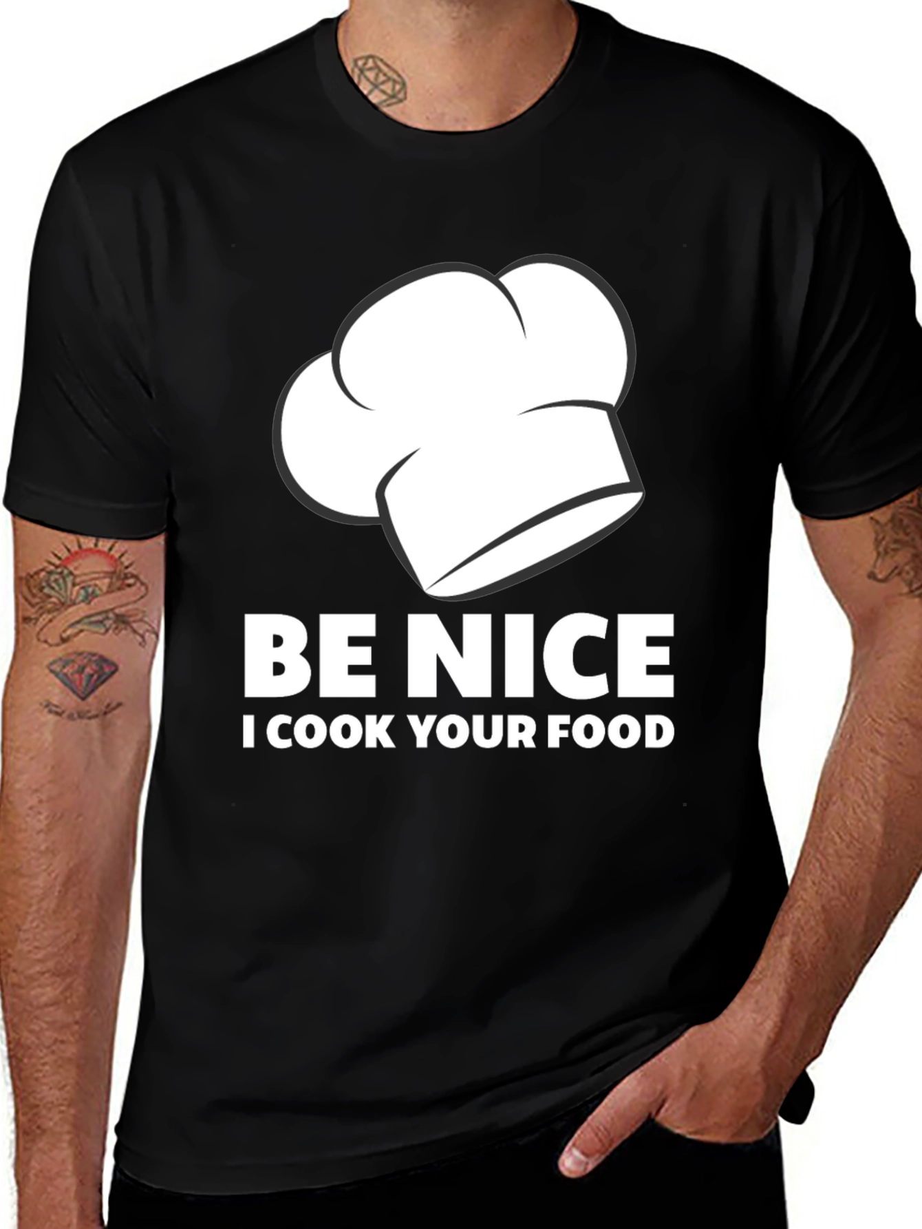 Variant 24 of Be Nice I Cook Your Food Graphic Tee