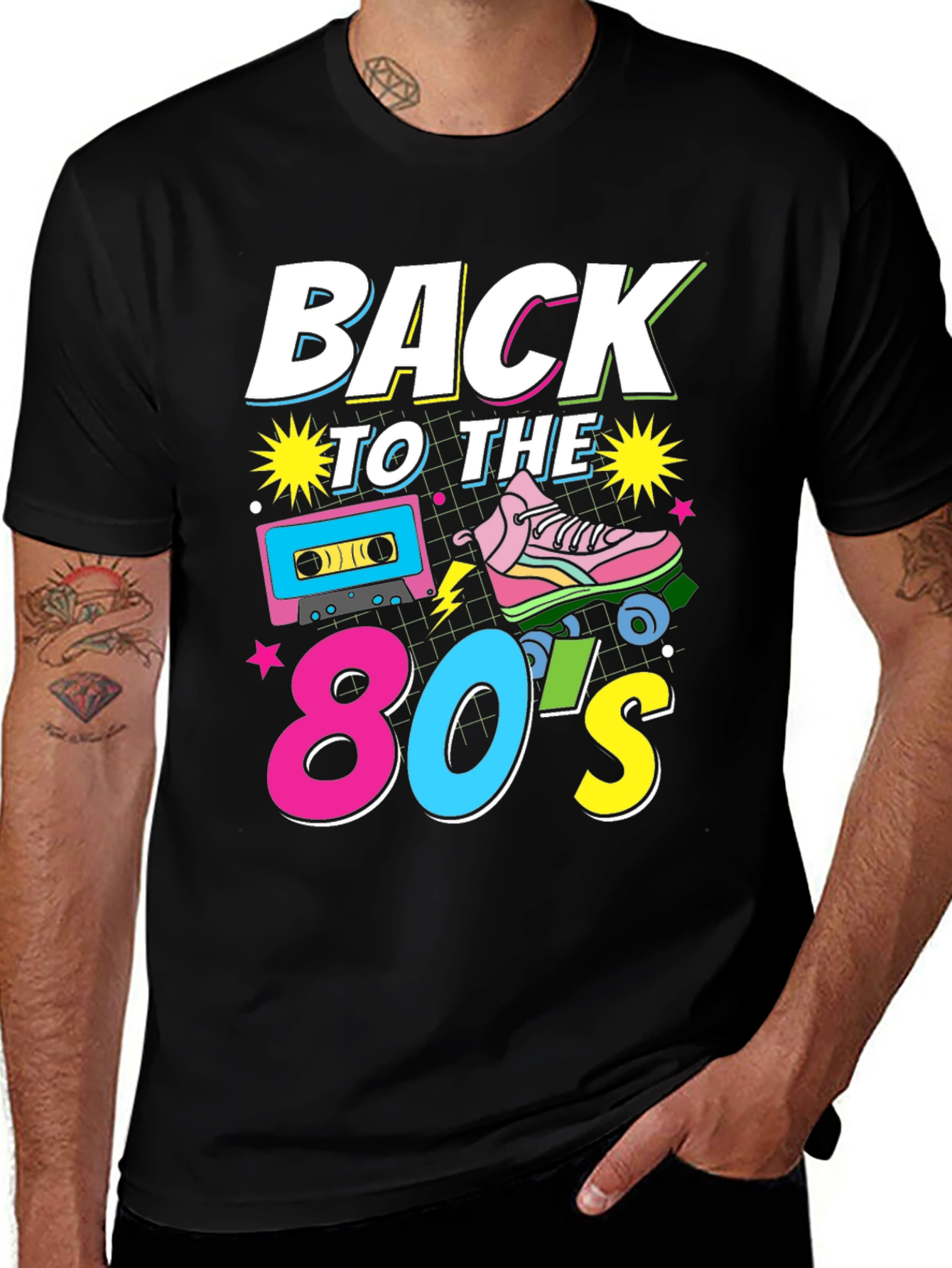 Variant 15 of Retro 80's Style Graphic Tee