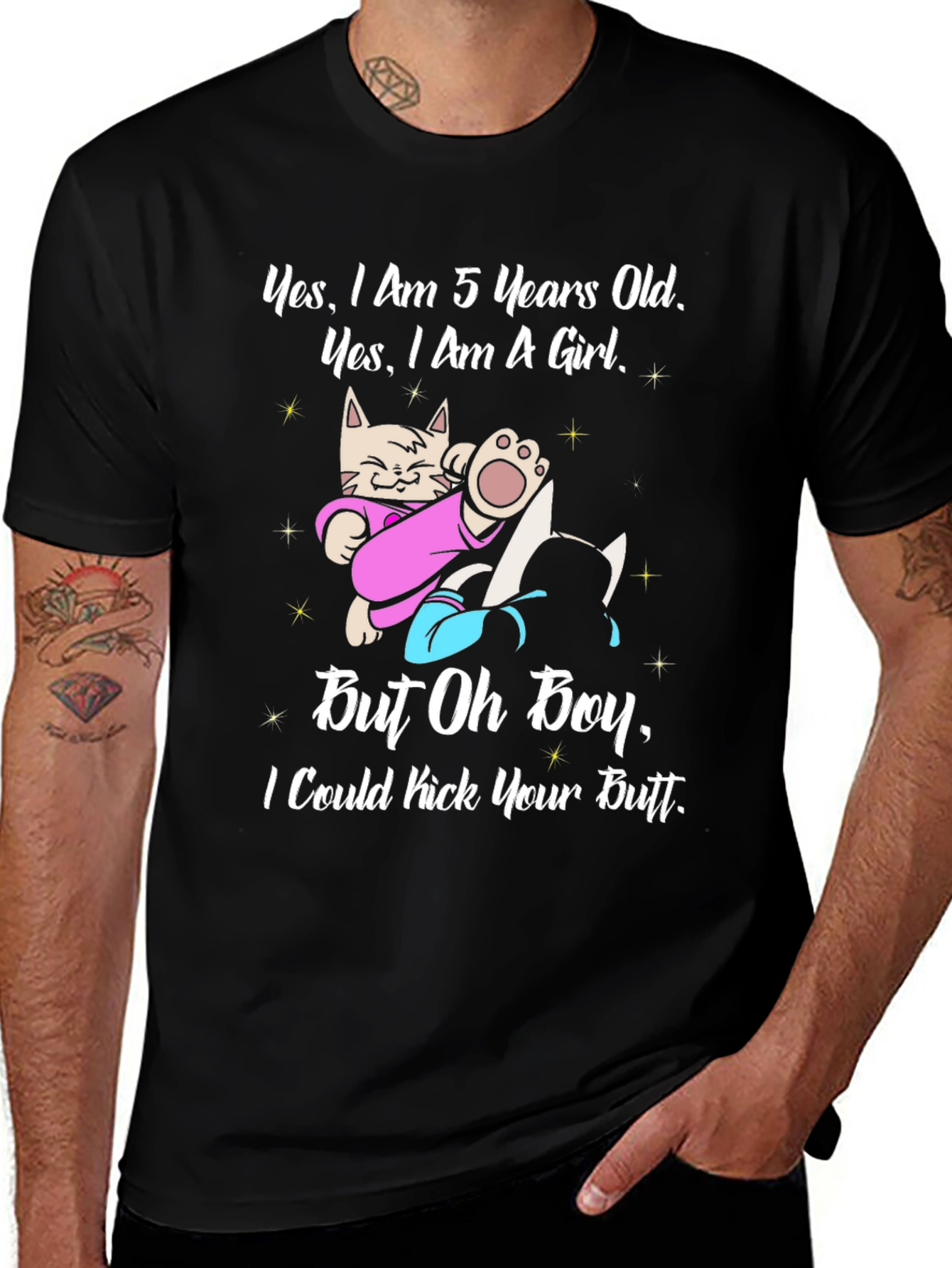 Variant 30 of Funny "5 Years Old Girl" Graphic T-Shirt
