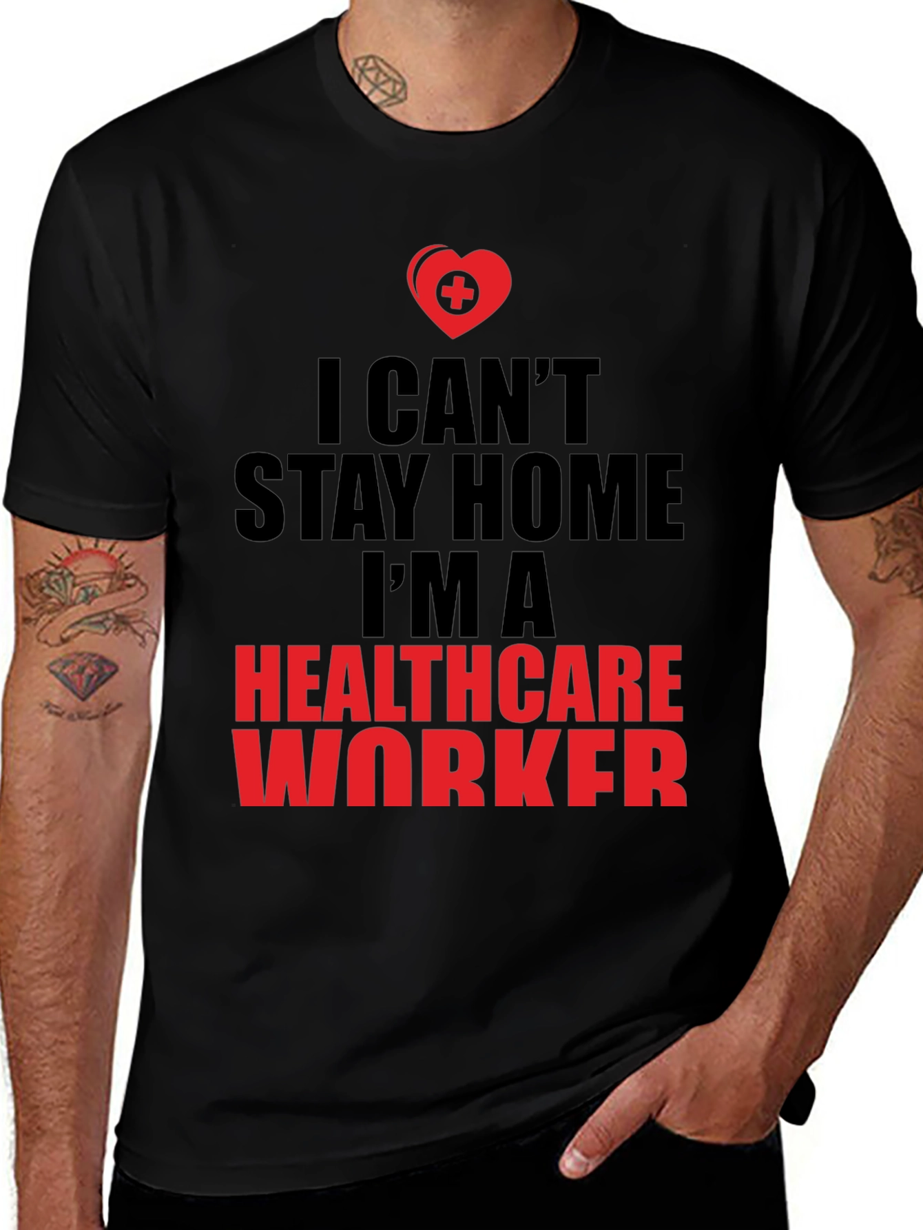 Variant 28 of Healthcare Worker Graphic T-Shirt - Essential Hero