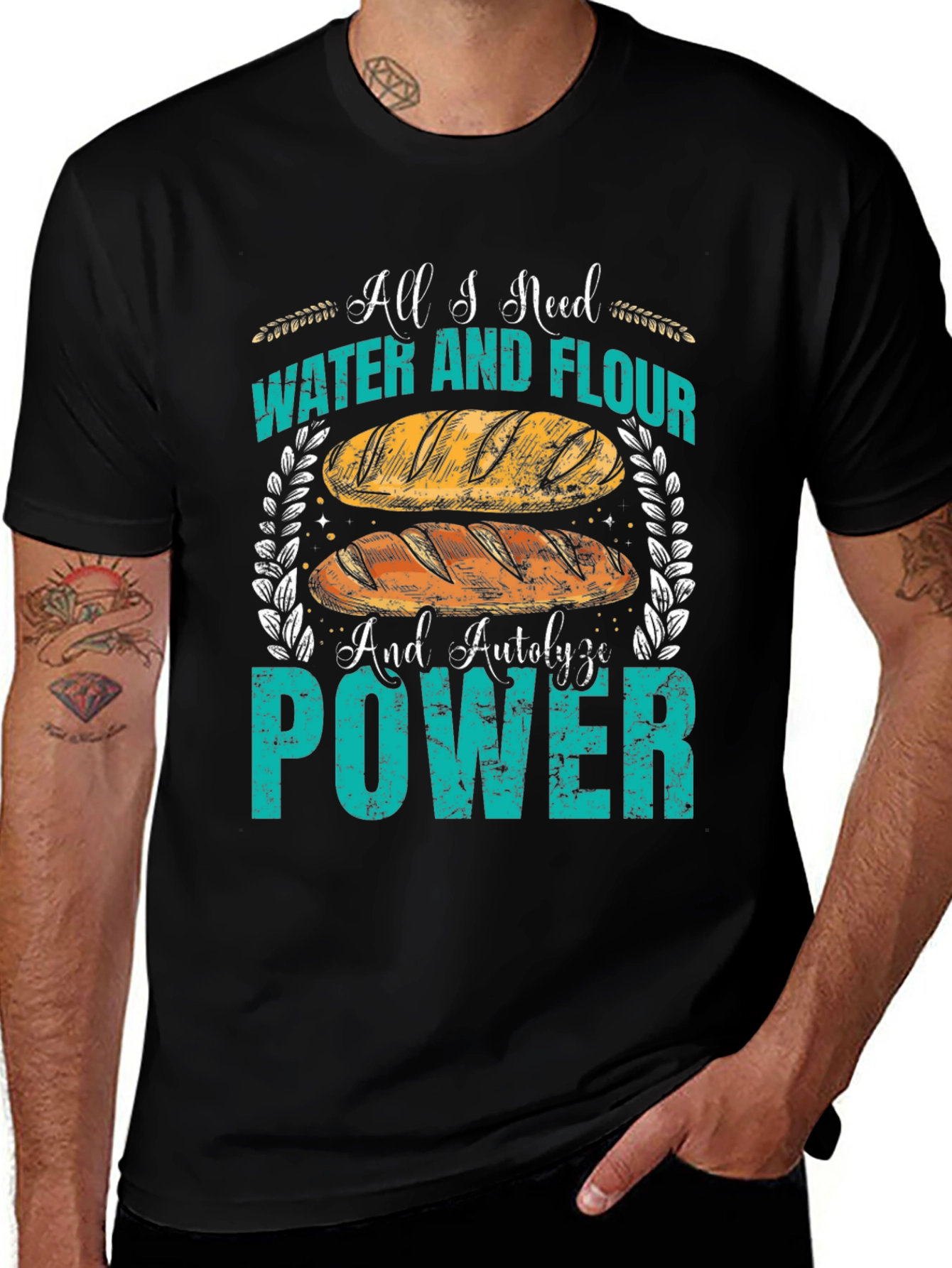 Baking T-Shirt - Water, Flour & Autolyze Power