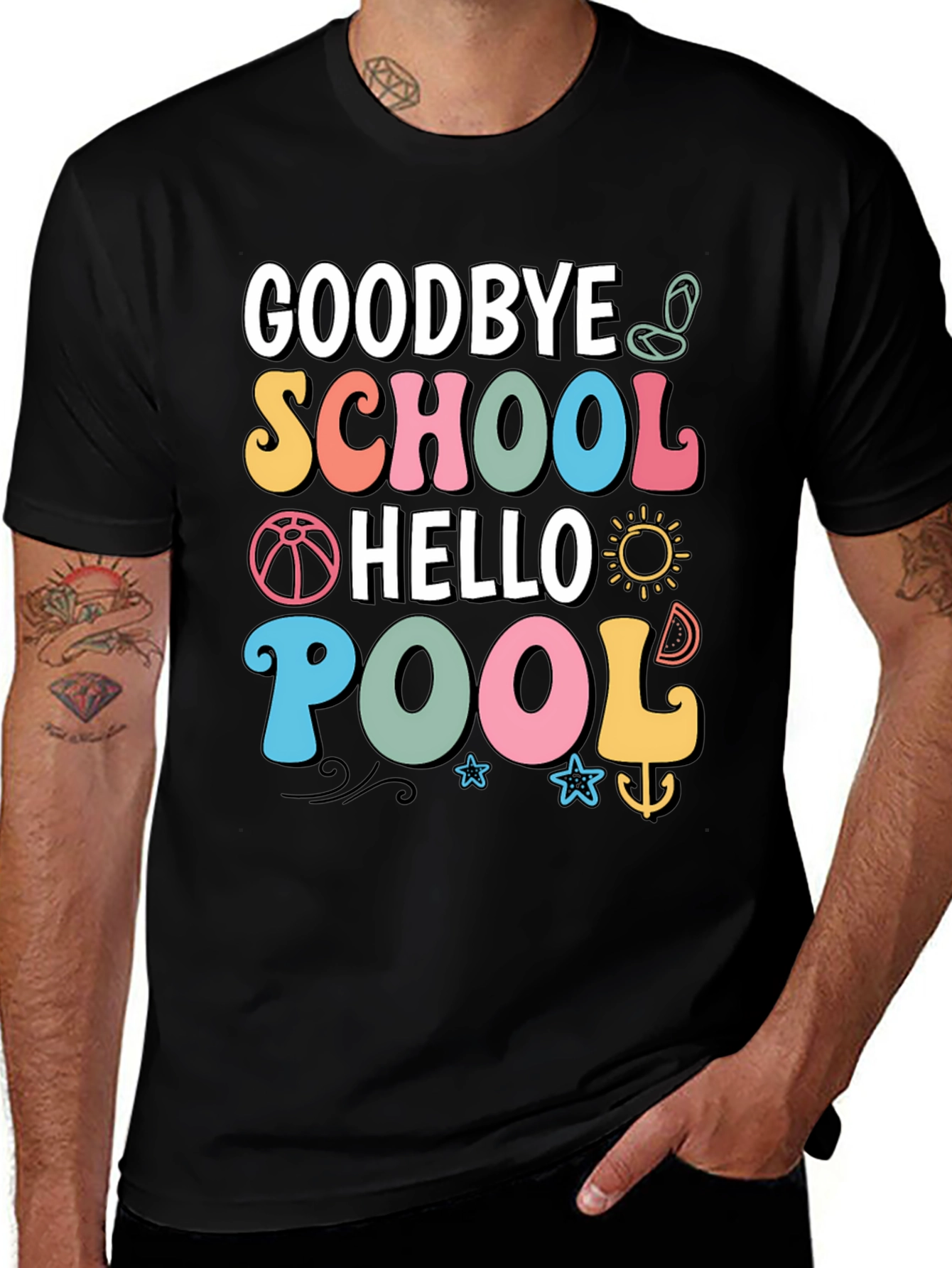 Goodbye School Hello Pool T-Shirt