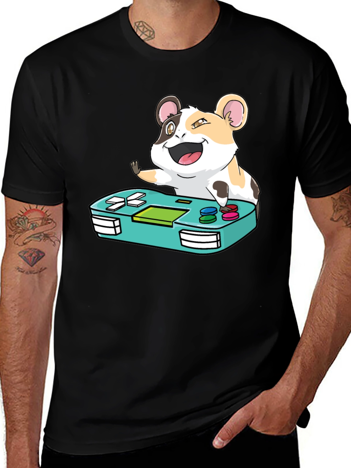 Variant 11 of Hamster Gamer T-Shirt - Cute Gaming Tee