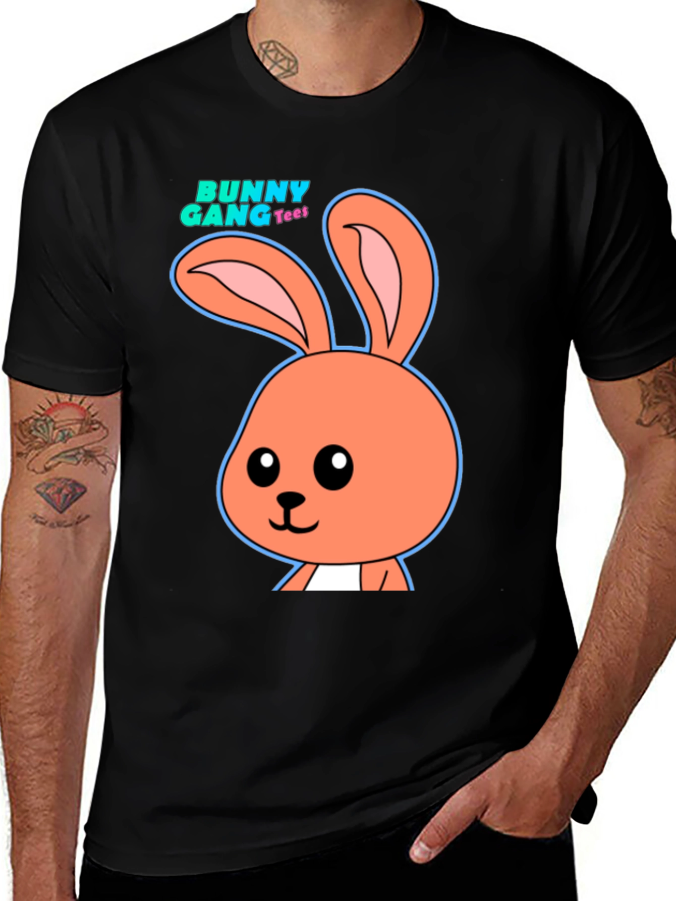 Black Bunny Gang Tee Black T-Shirt main image