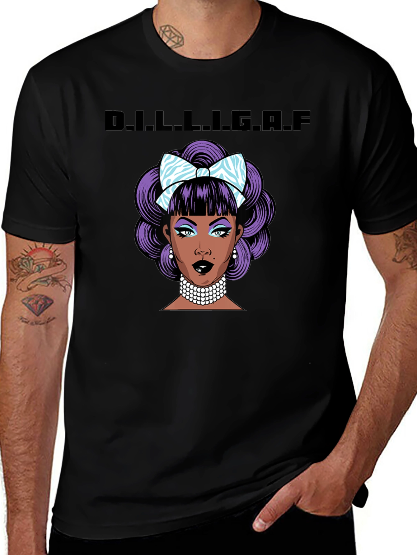 Variant 22 of D.I.L.L.I.G.A.F. Graphic T-Shirt