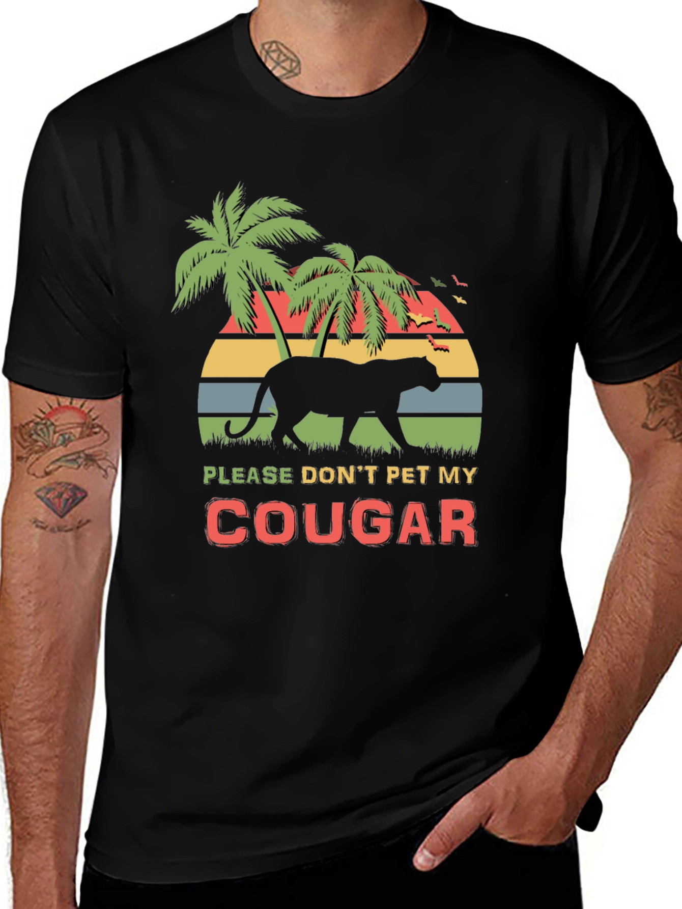 Variant 18 of Retro Cougar Graphic Tee