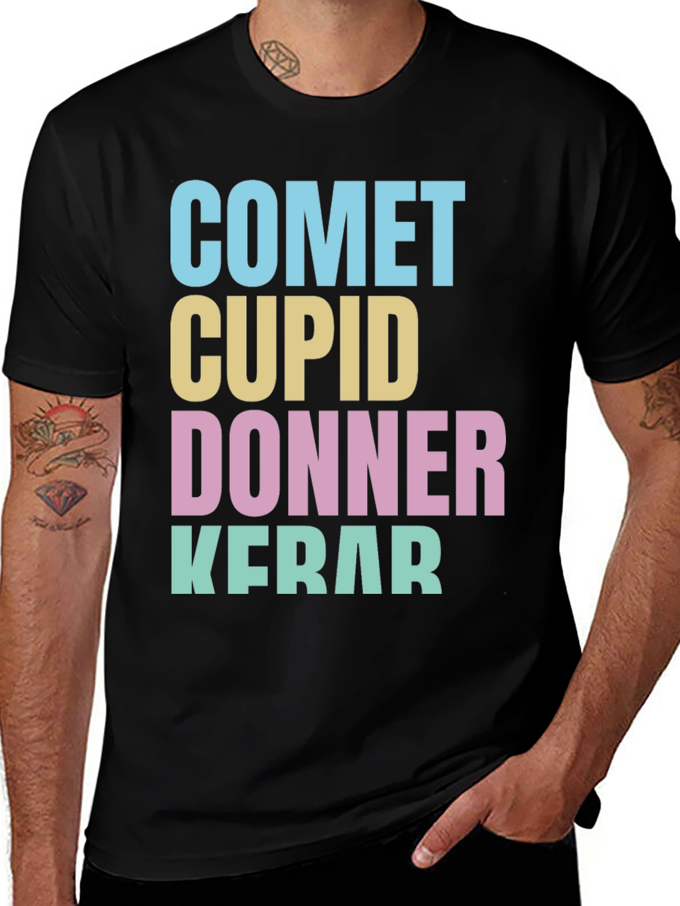 Variant 7 of Comet Cupid Donner Kerar T-Shirt