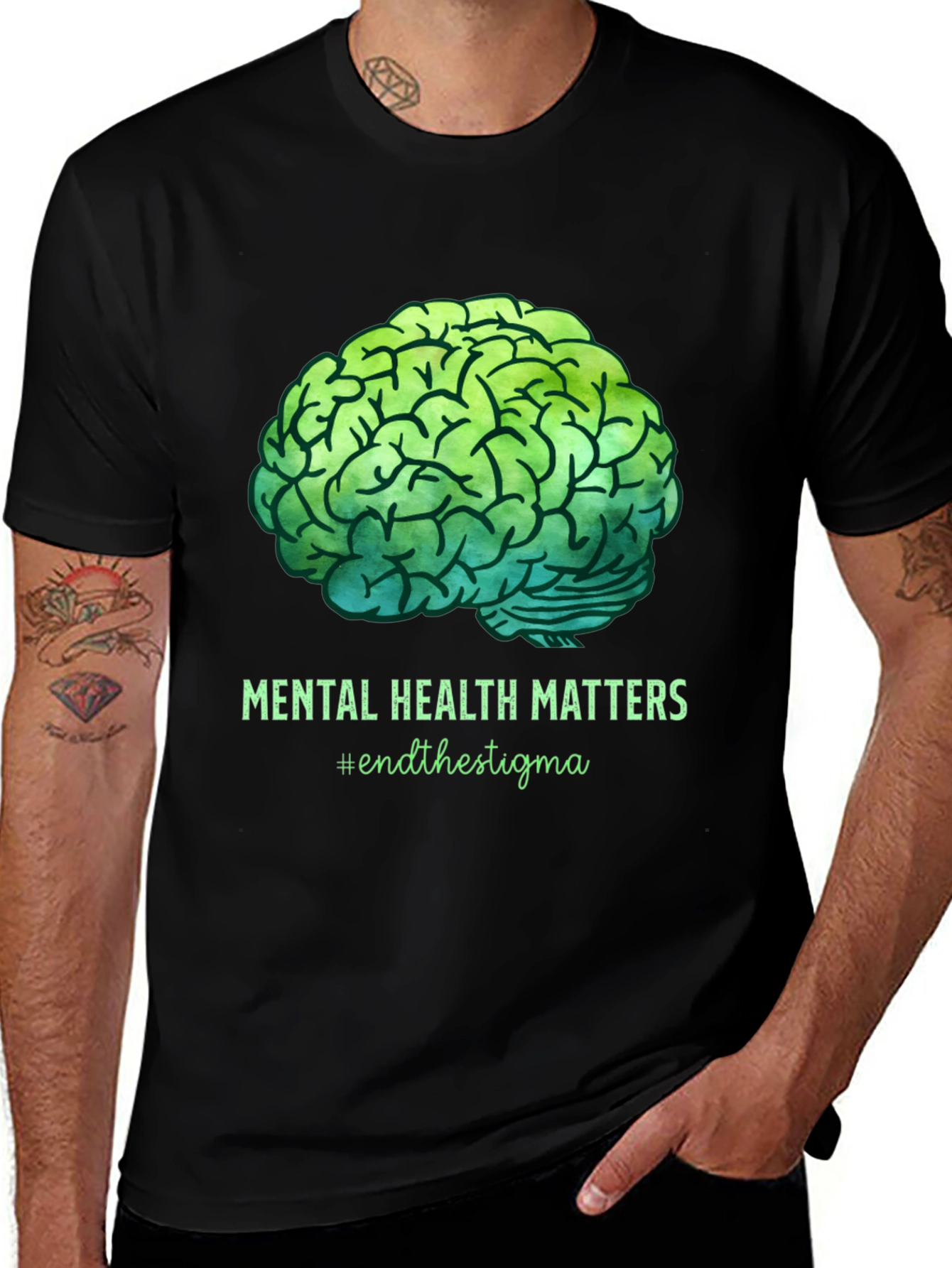 Variant 22 of Mental Health Matters T-Shirt - End The Stigma