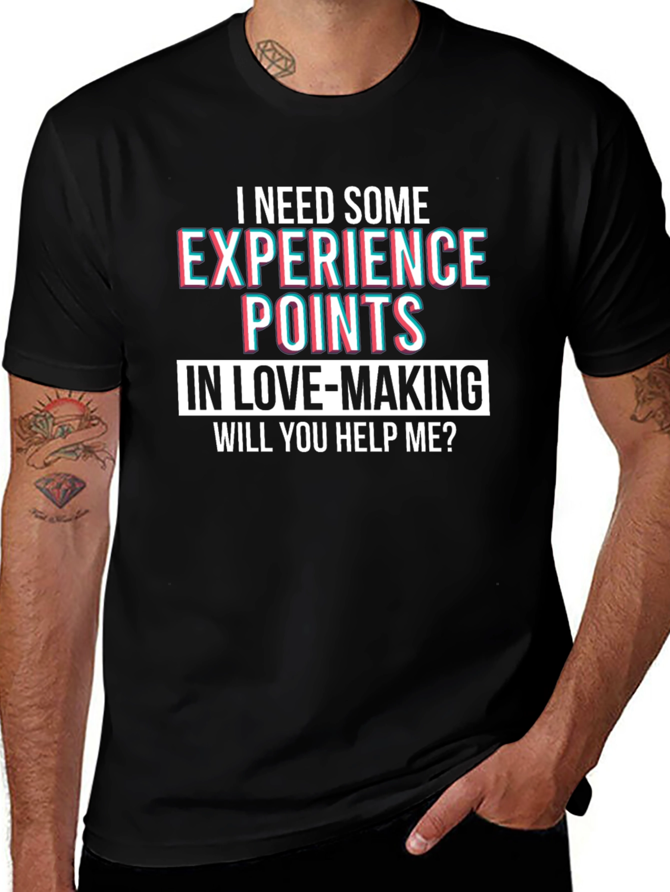 Variant 12 of I Need Experience Points T-Shirt Funny Novelty Tee