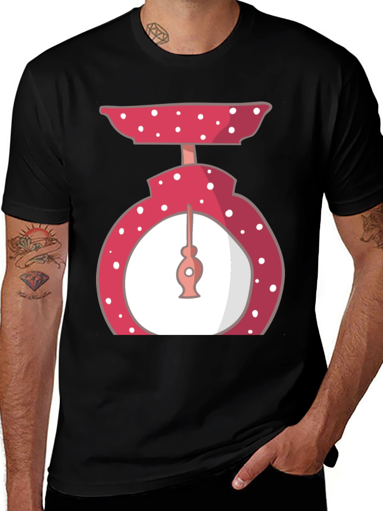 Variant 28 of Retro Polka Dot Kitchen Scale T-Shirt