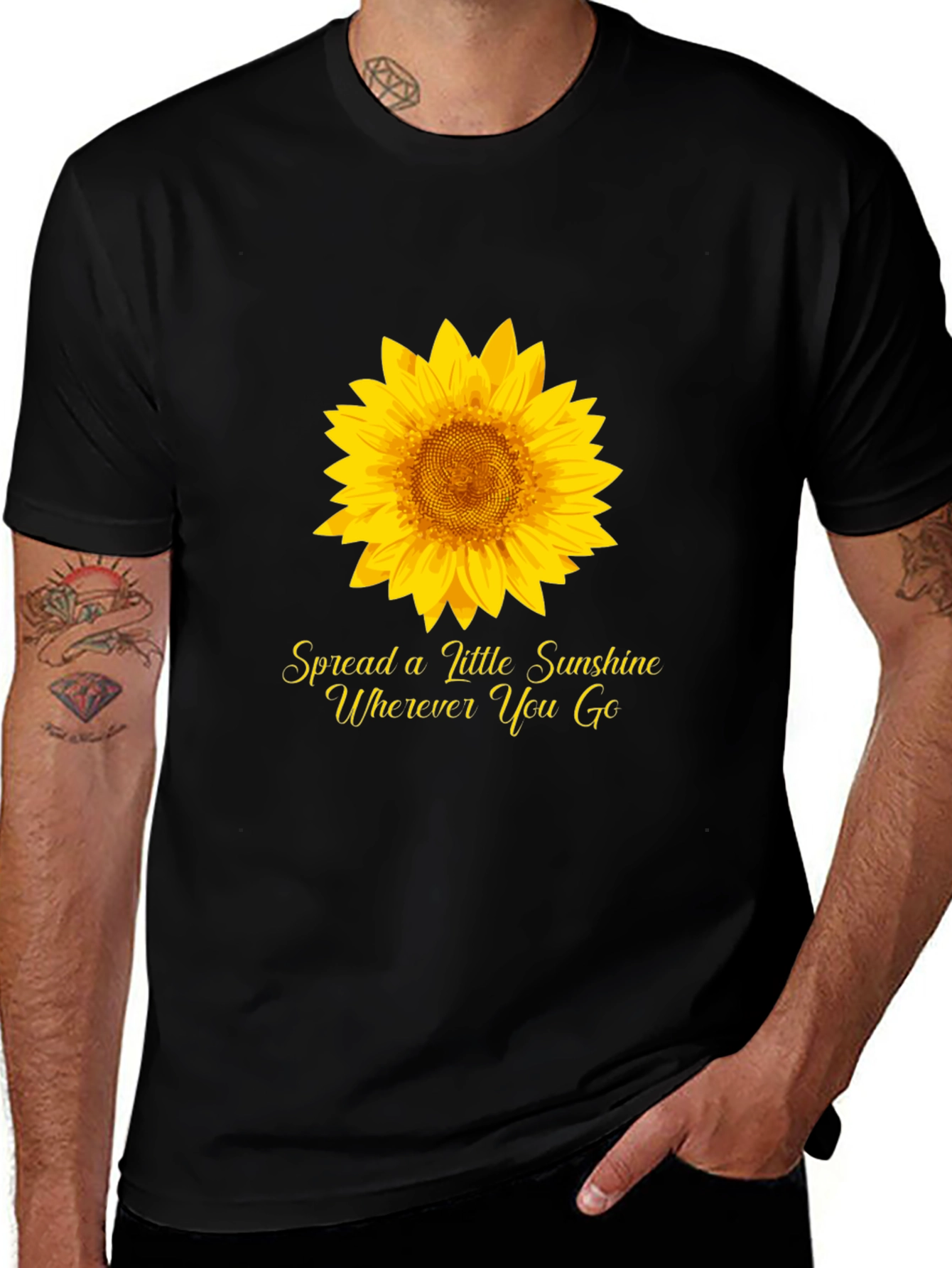 Variant 15 of Sunflower Graphic Tee - Spread Sunshine Wherever You Go