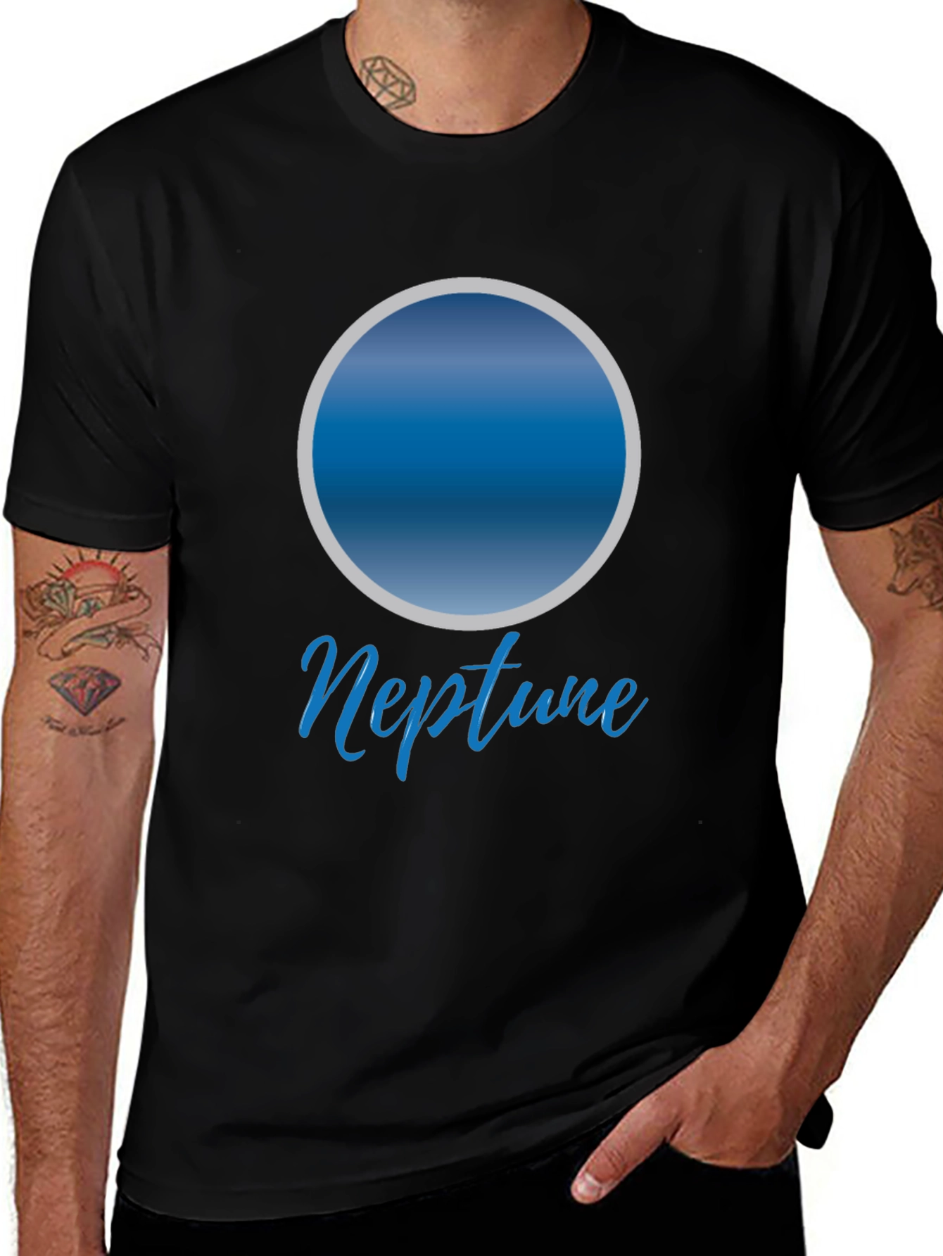 Neptune Planet Graphic T-Shirt